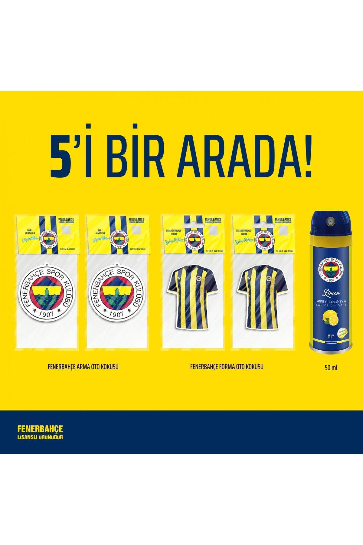Fenerbahçe 5’i Bir Arada Asma Koku Kolonya