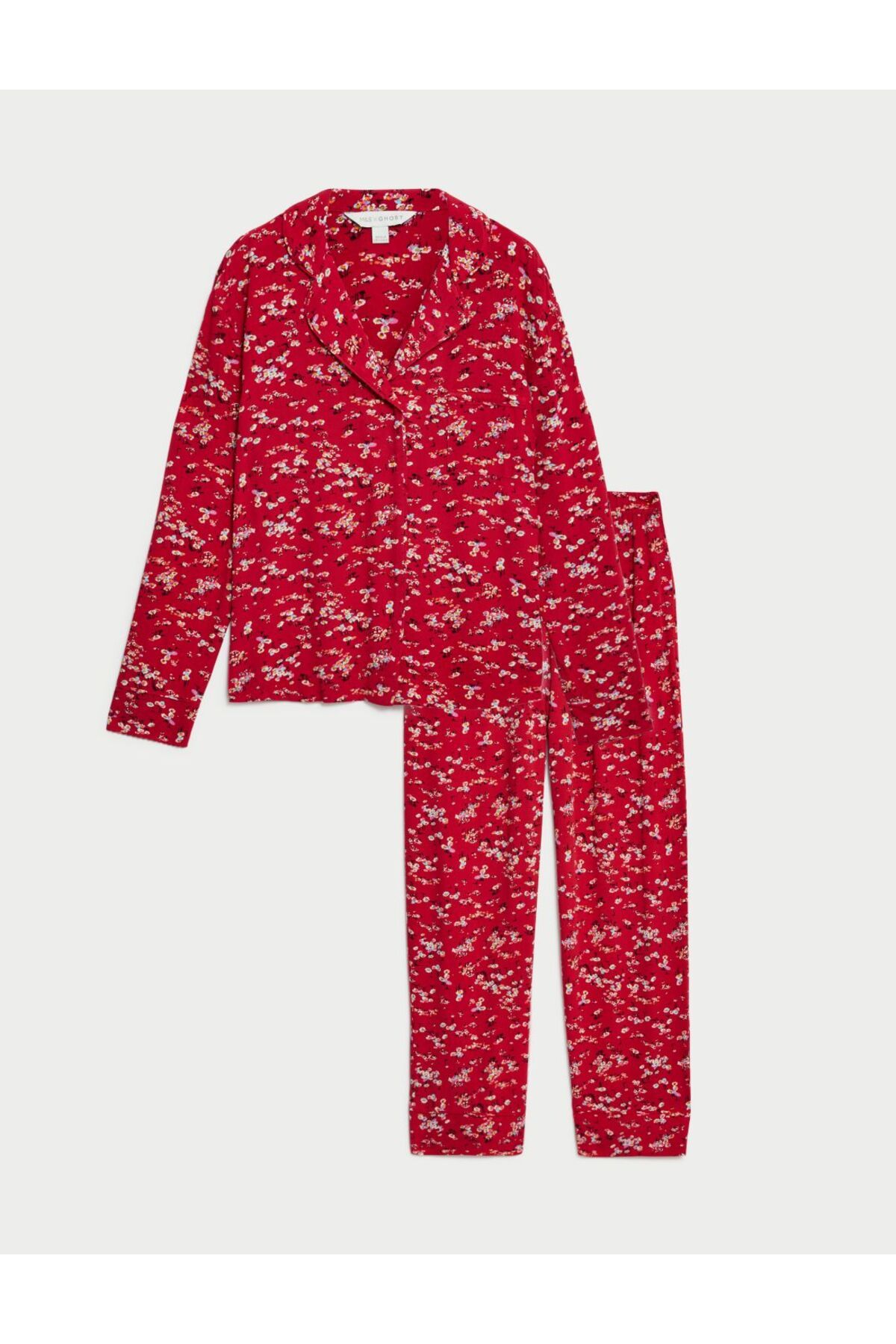 Marks & Spencer Tammy Çiçek Desenli Uzun Kollu Pijama Takımı