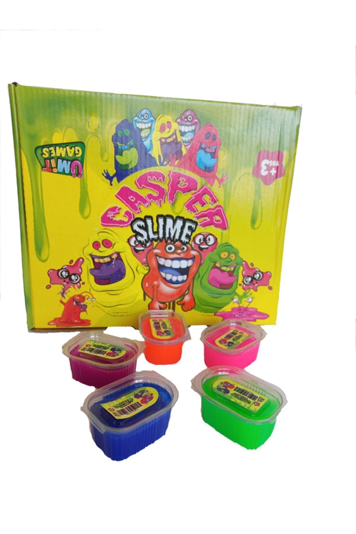 ümit toys Slime Oyun Jeli 60 Adet Mini Neon Renkli (35GR)-yüksek Kalite Ele Yapışmayan Slime