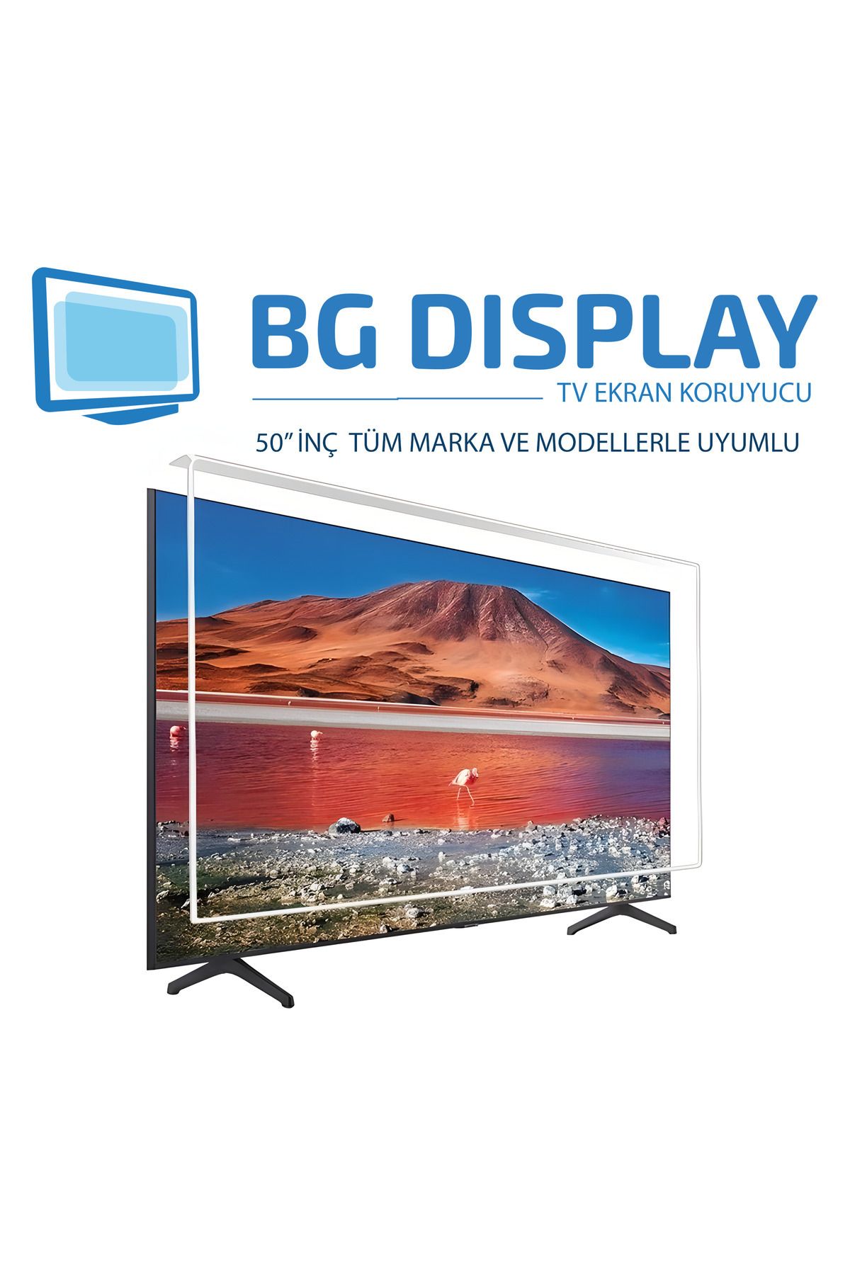BG Display Philips 50pus8505 Tam Uyumlu 50" inç 126 Ekran 4k Tv Ekran Koruyucu
