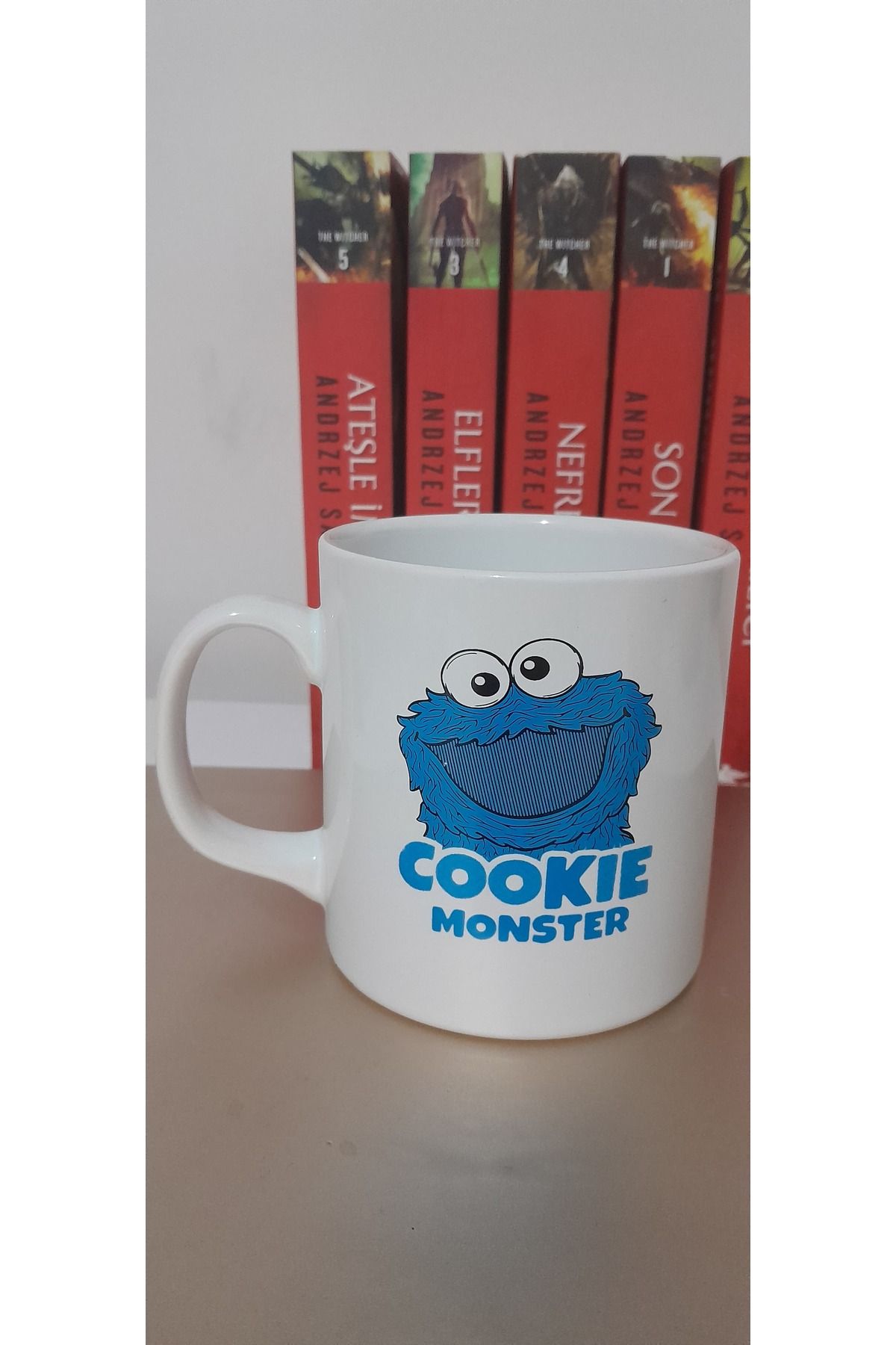 Konusan Kupalar Cookie Monster Baskılı Kupa Bardak