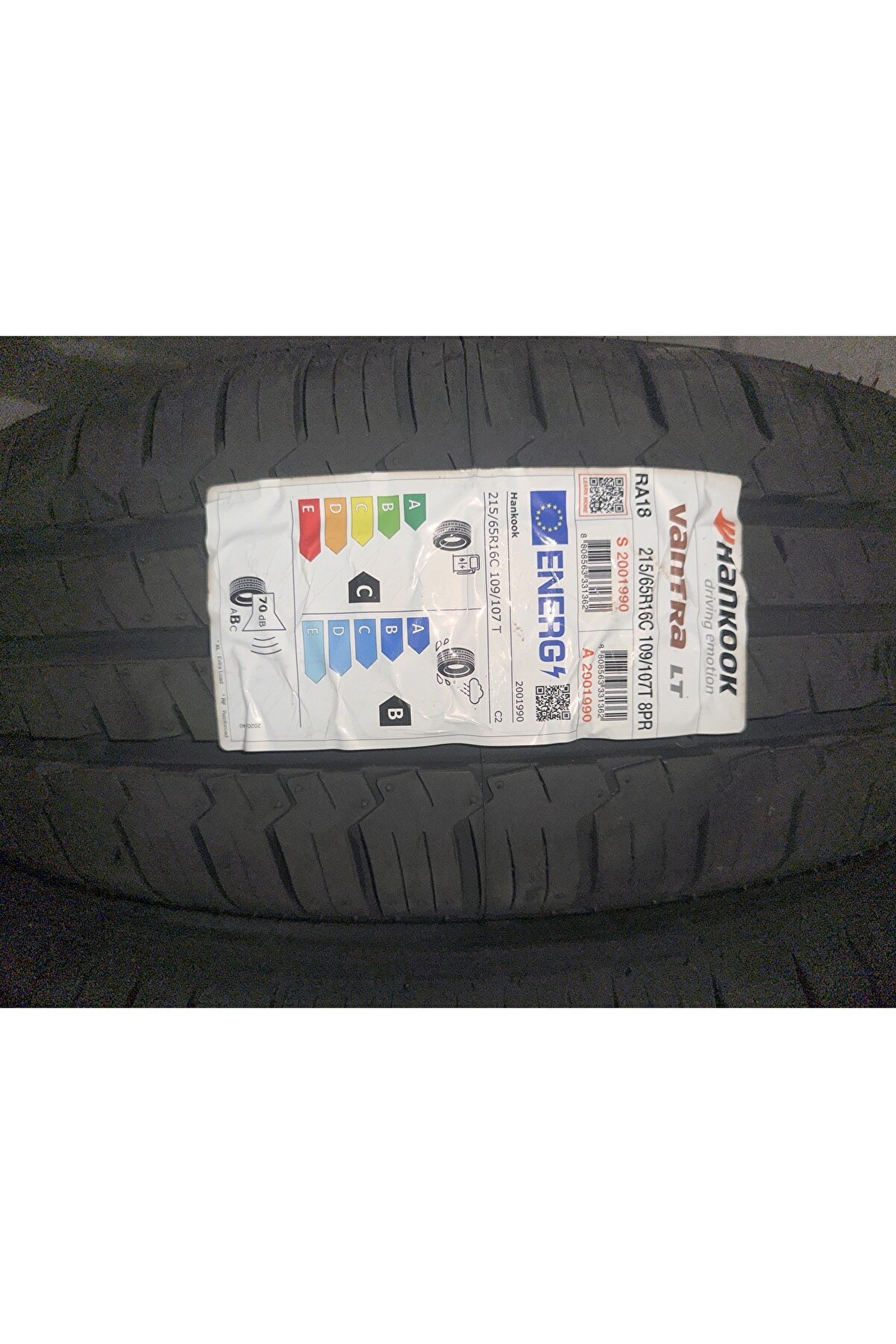 215/65R16C 109/107R HANKOOK RA18 VANTRA LT