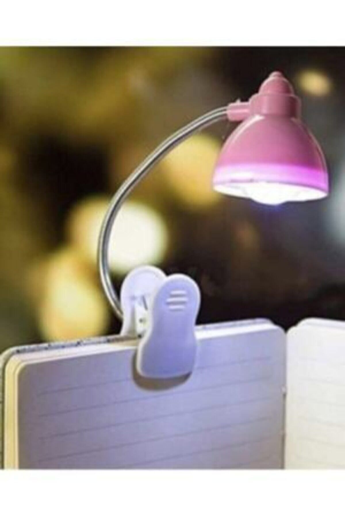 Alışverişhanem Mini Akrobat Mandallı Led Işıklı Kitap Okuma Lambası