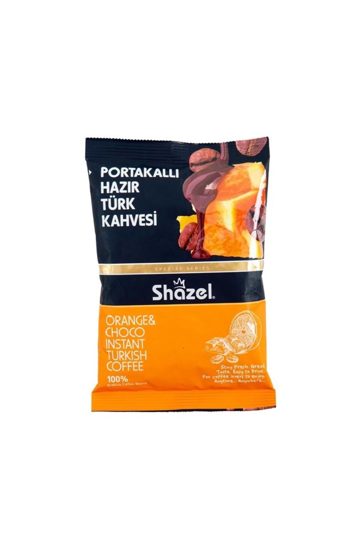 Shazel Portakallı Hazır Türk Kahvesi 100 gr (AROMALI)