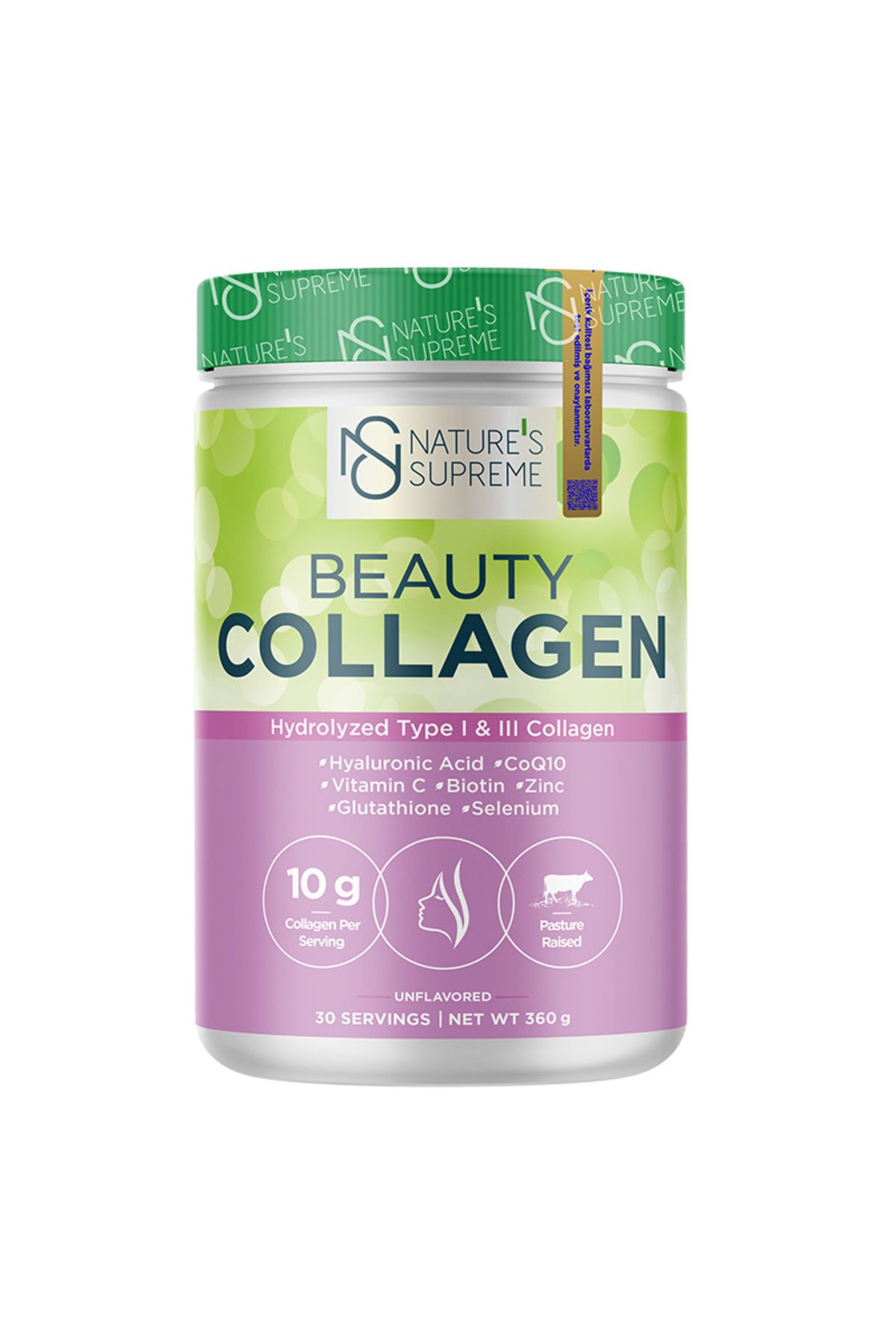 Natures Supreme Beauty Collagen Powder 360 gr Aromasız