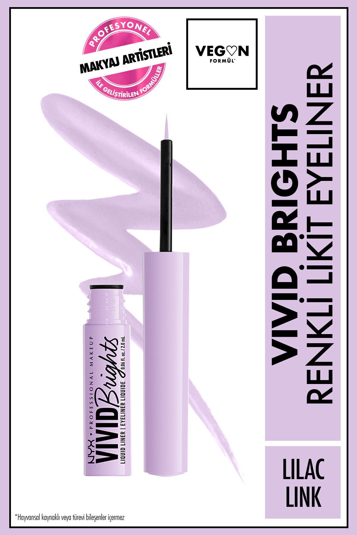 NYX Professional Makeup Vivid Brights Likit Eyeliner - Lilac Link