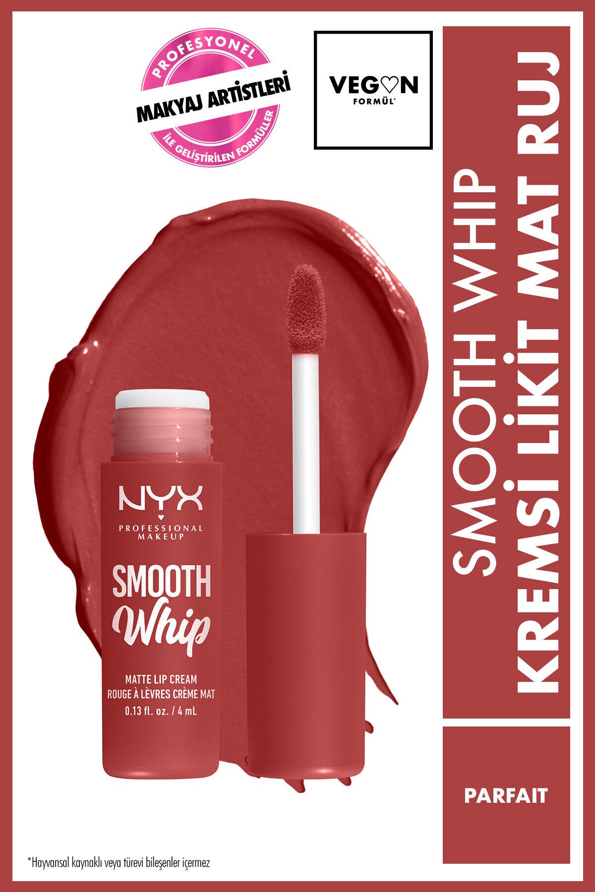 NYX Professional Makeup Smooth Whip Kremsi Likit Mat Ruj - Parfait