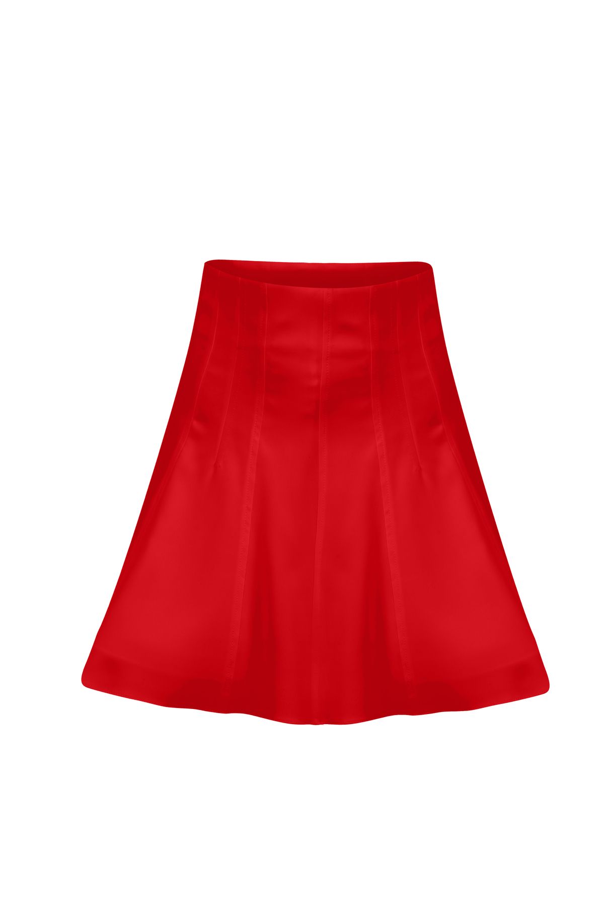 Rheme And Fons Özel Tasarım Couture El Işçiliği Kırmızı Mini Etek