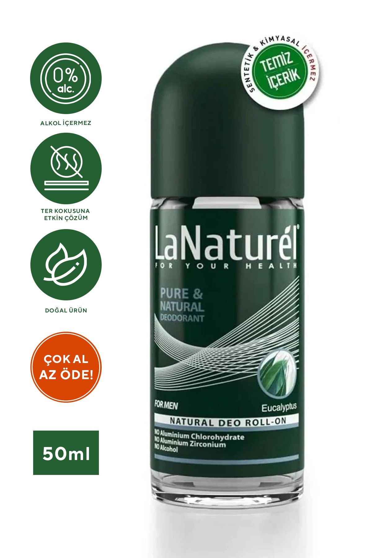 LaNaturel Roll On Okaliptus Erkek 50 ml