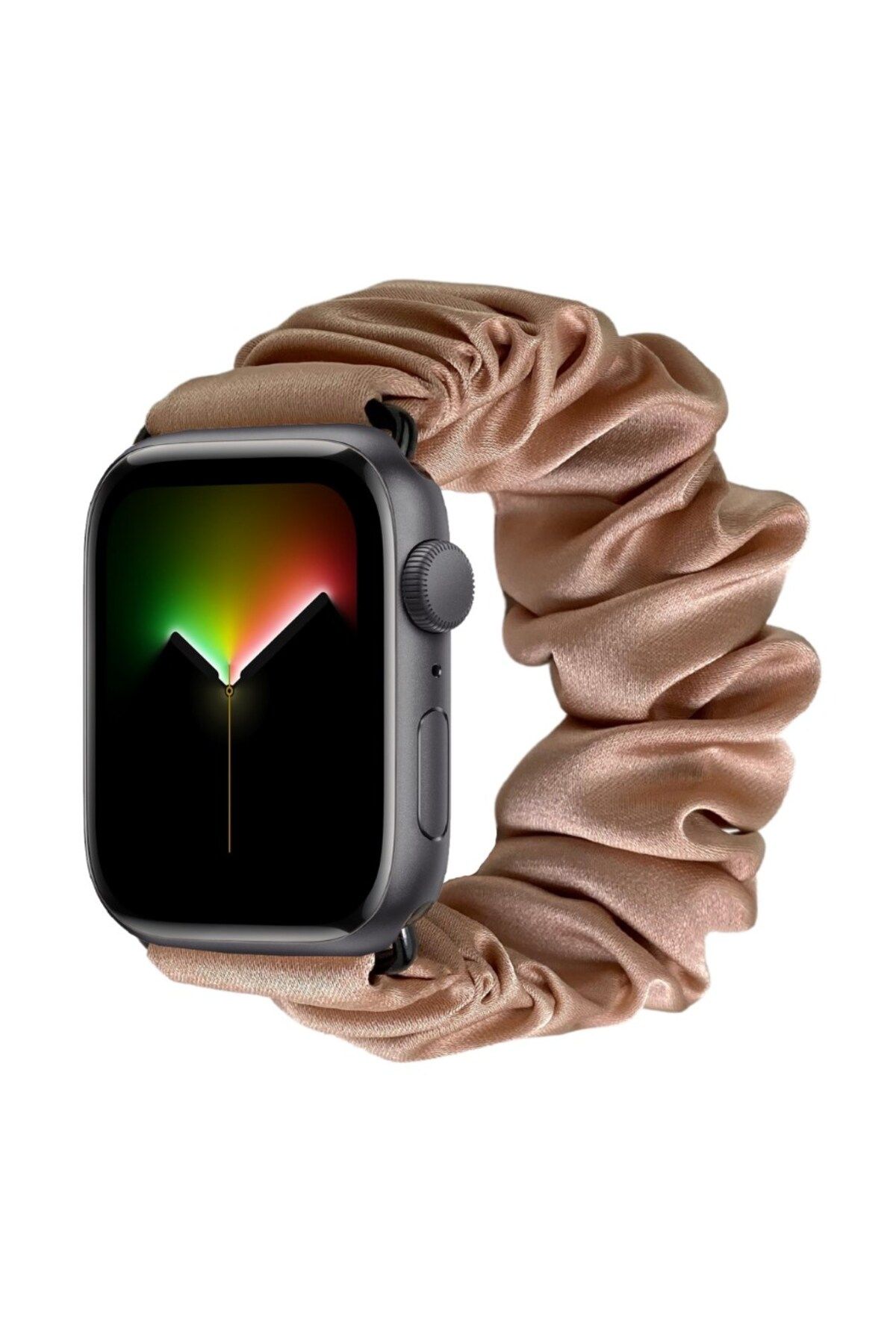 Macfame Apple Watch Uyumlu Ipek Loop Kordon Latte