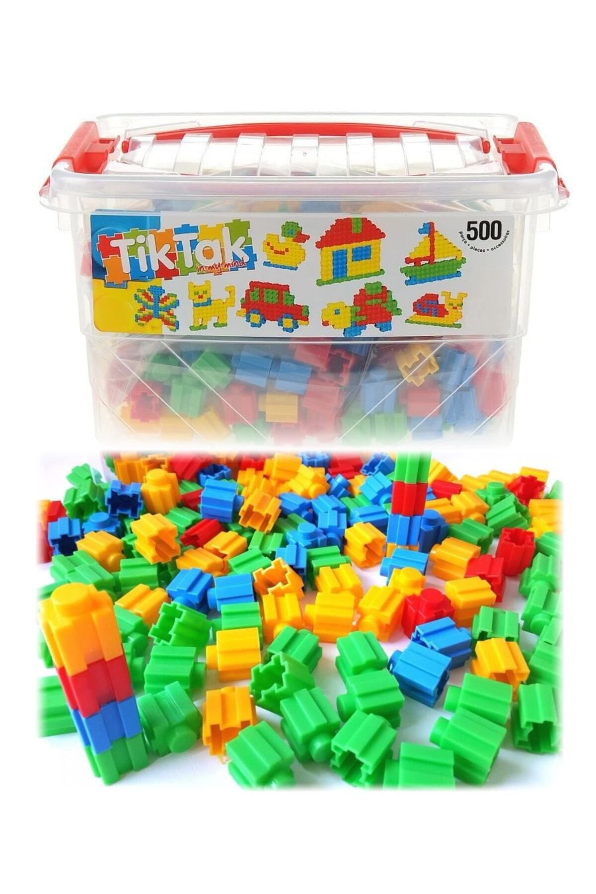 ToXA Eğitici Tik Tak Box Bloklar 500 Parça Kutulu Lego Blocks Yapı Blokları Seti Öğretici Oyuncak Set