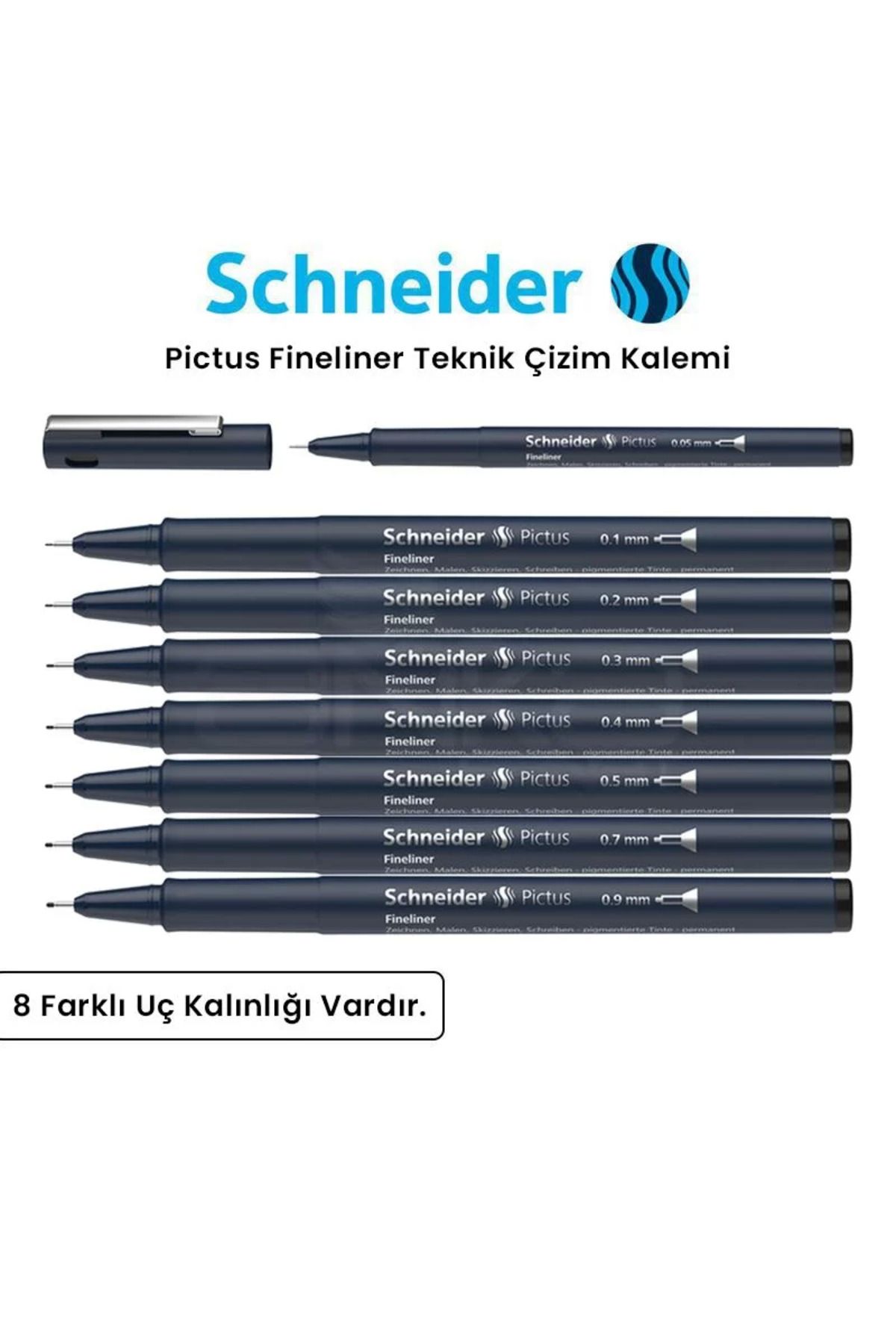 Schneider Pictus Fineliner Teknik Çizim Kalemi
