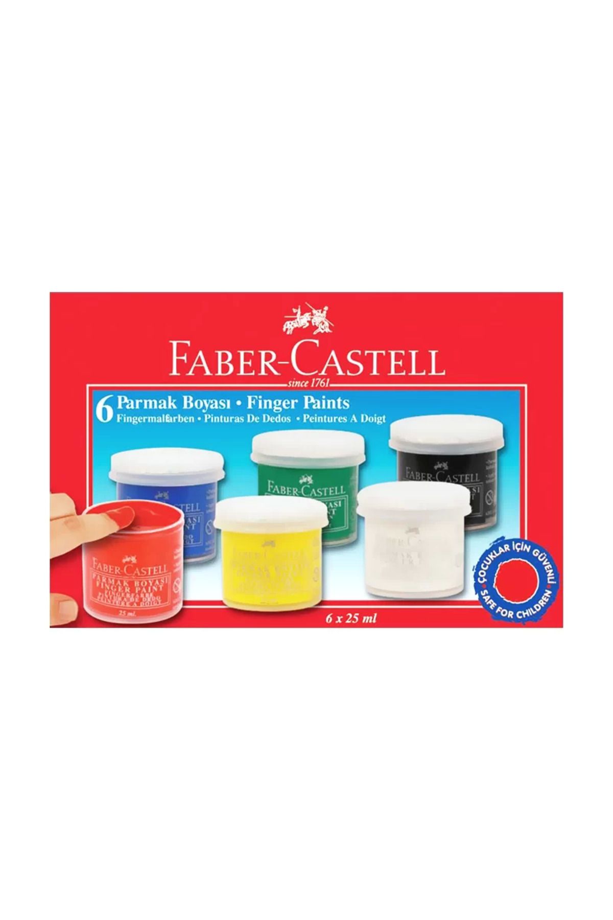 Faber Castell FABER-CASTELL PARMAK BOYASI 6 RENK (160402)