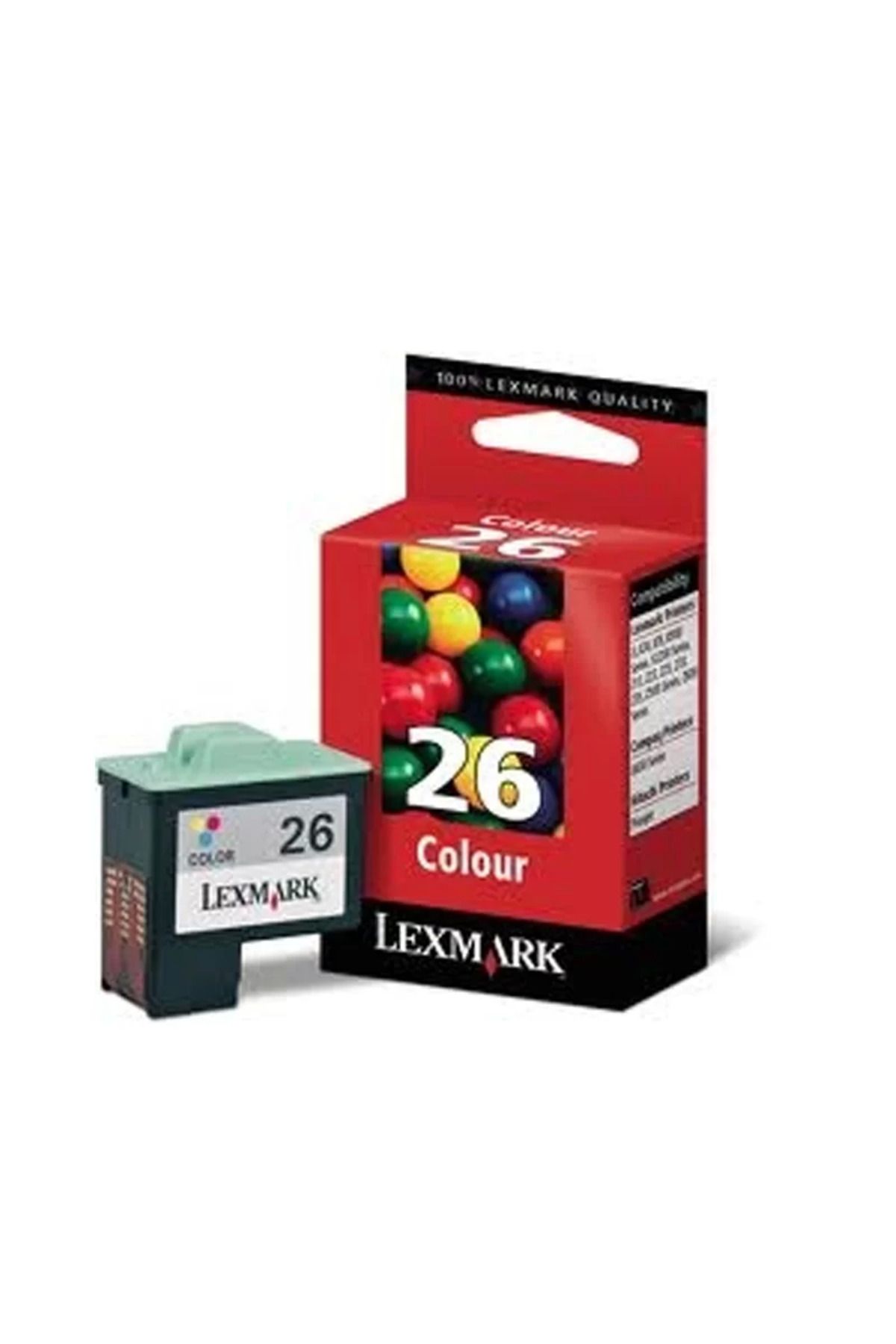 Lexmark Outlet 10n0026 26 Renkli Kartuş 275 Sayfa (X1270 X1110 Z13 Z640 Z33)