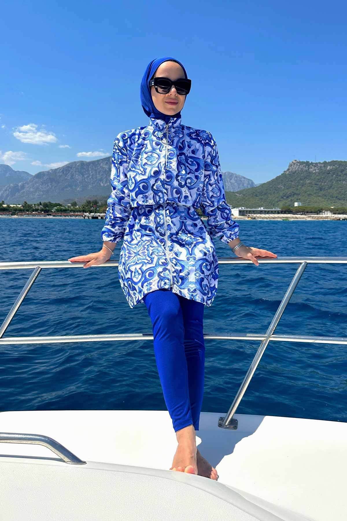 Ka Hijab Sea Tam Kapalı 2'li Tesettür Mayo