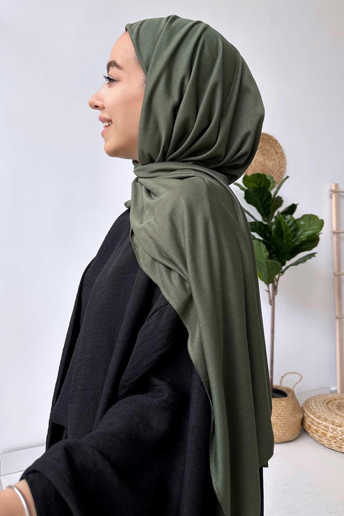 Ka Hijab Penye Şal - Haki