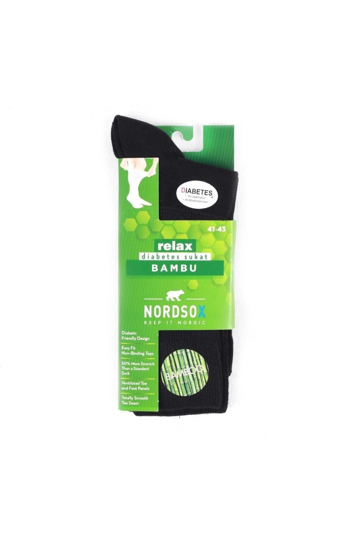 Bolero Bambu Siyah Diyabetik Şeker Çorabı