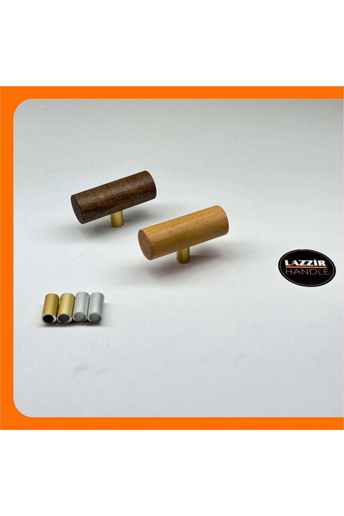 lazzir handle Ahşap Yuvarlak Kulp (TEKLİ)-dolap Kulpu Çekmce Kulpu Tekli