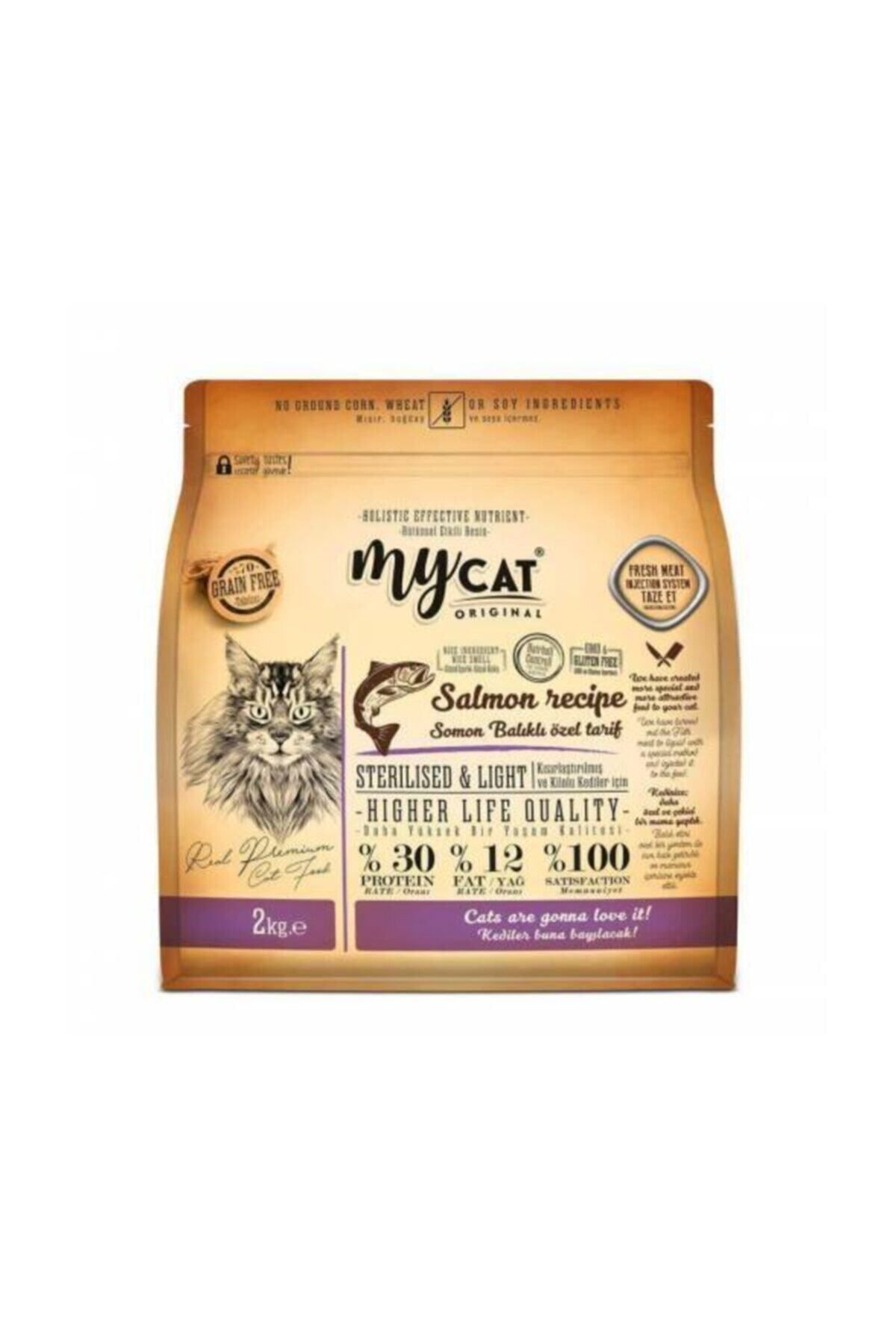 My Cat Mycat Original Tahılsız Kısırlaştırılmış Somonlu Kedi Maması 2 Kg