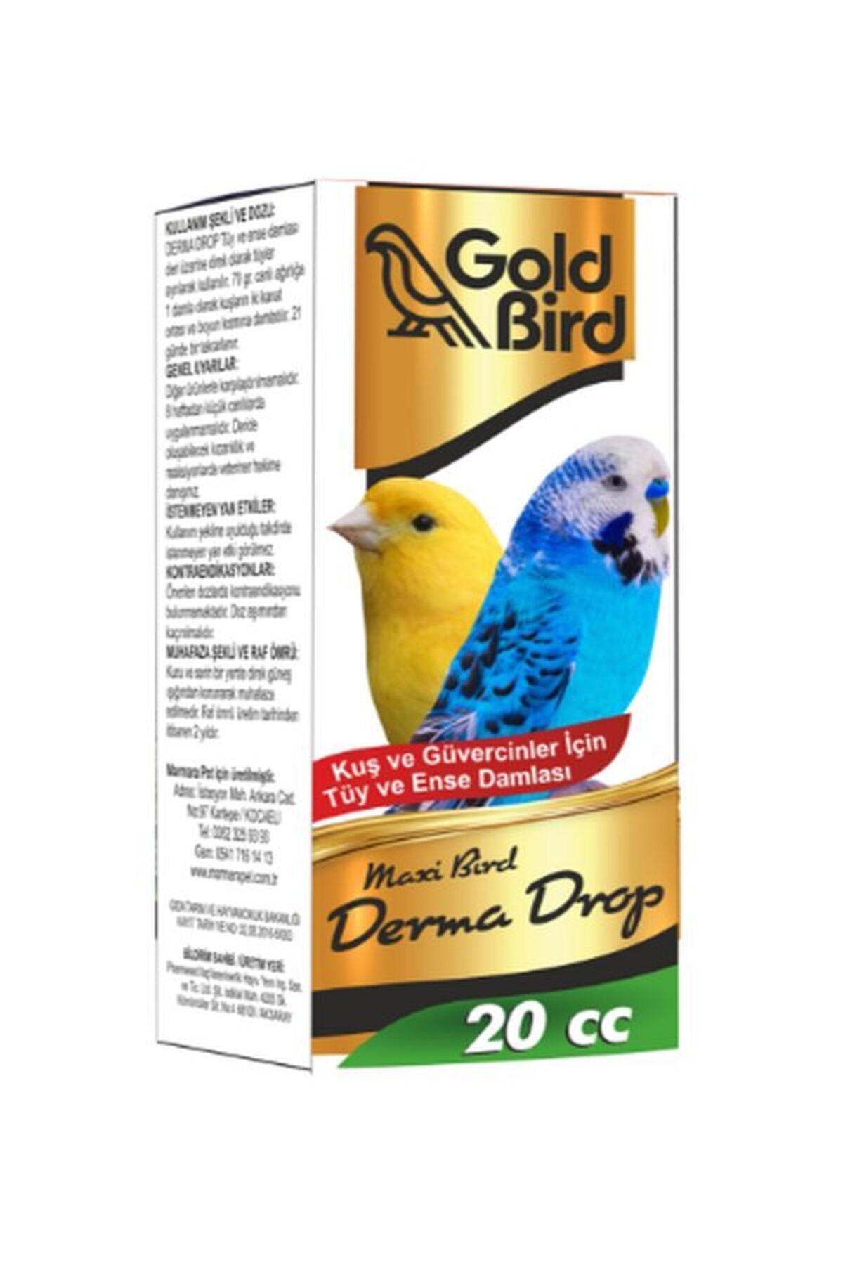 TUĞRA PET MARKET Goldbird Derma Drop 20 Cc. Bit Pire Deri Bakım Damlası