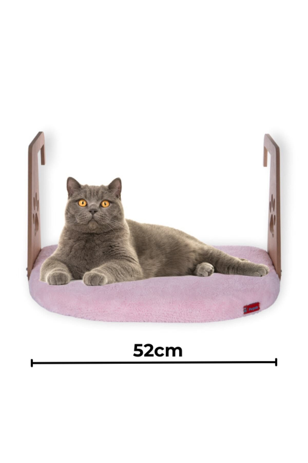 PUGALO Kalorifer Petek Radyatör Yatağı Kedi Köpek Geniş Kalorifer Yatağı Peluş Pembe Renkte