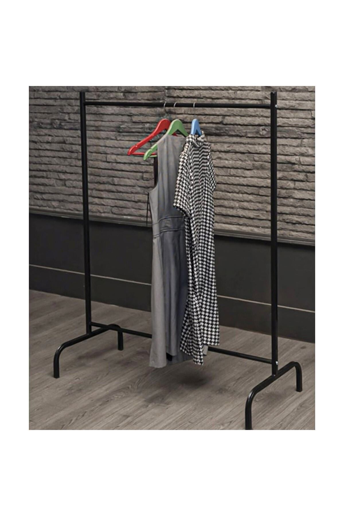 Morpanya Metal Elbise Askısı Konfeksiyon Askısı Kıyafet Elbise Askılığı Ayaklı Askılık