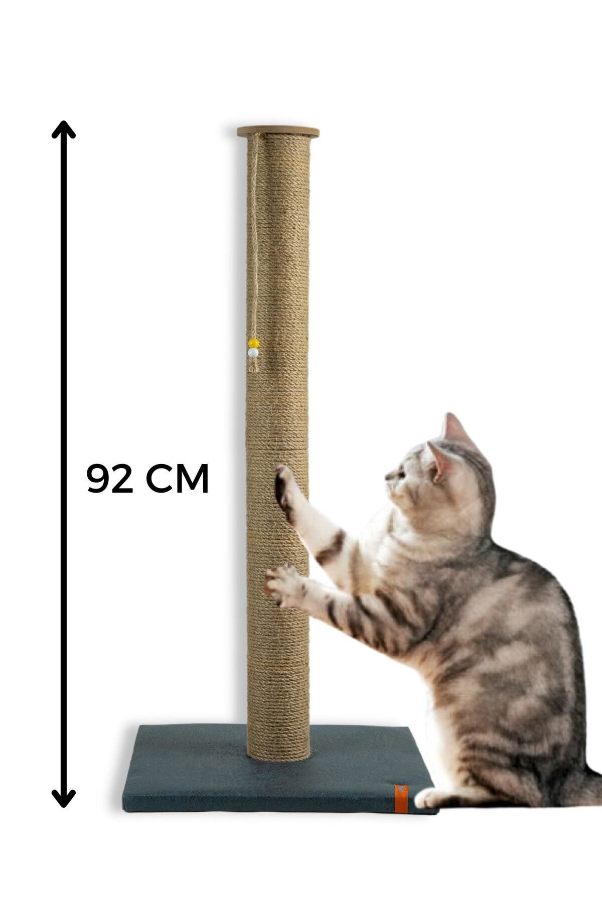 PUGALO 90 Cm Büyük Kedi Tırmalam Tahtası Catnipli Uzun Tırmalama Tahtası Lacivert