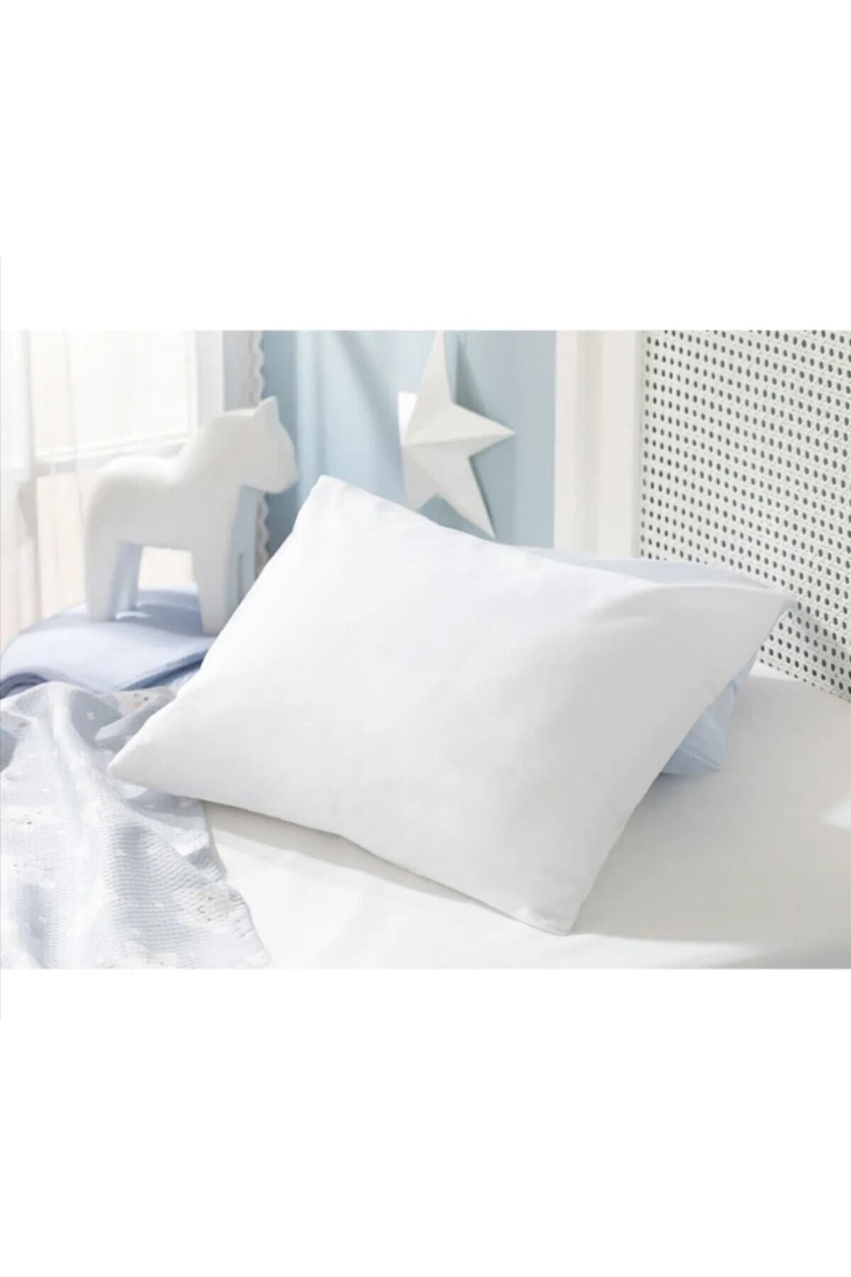 English Home Soft Pamuklu Bebe Yastık Kılıfı 35x45 Cm Beyaz (iç yastığı dahil değildir.)