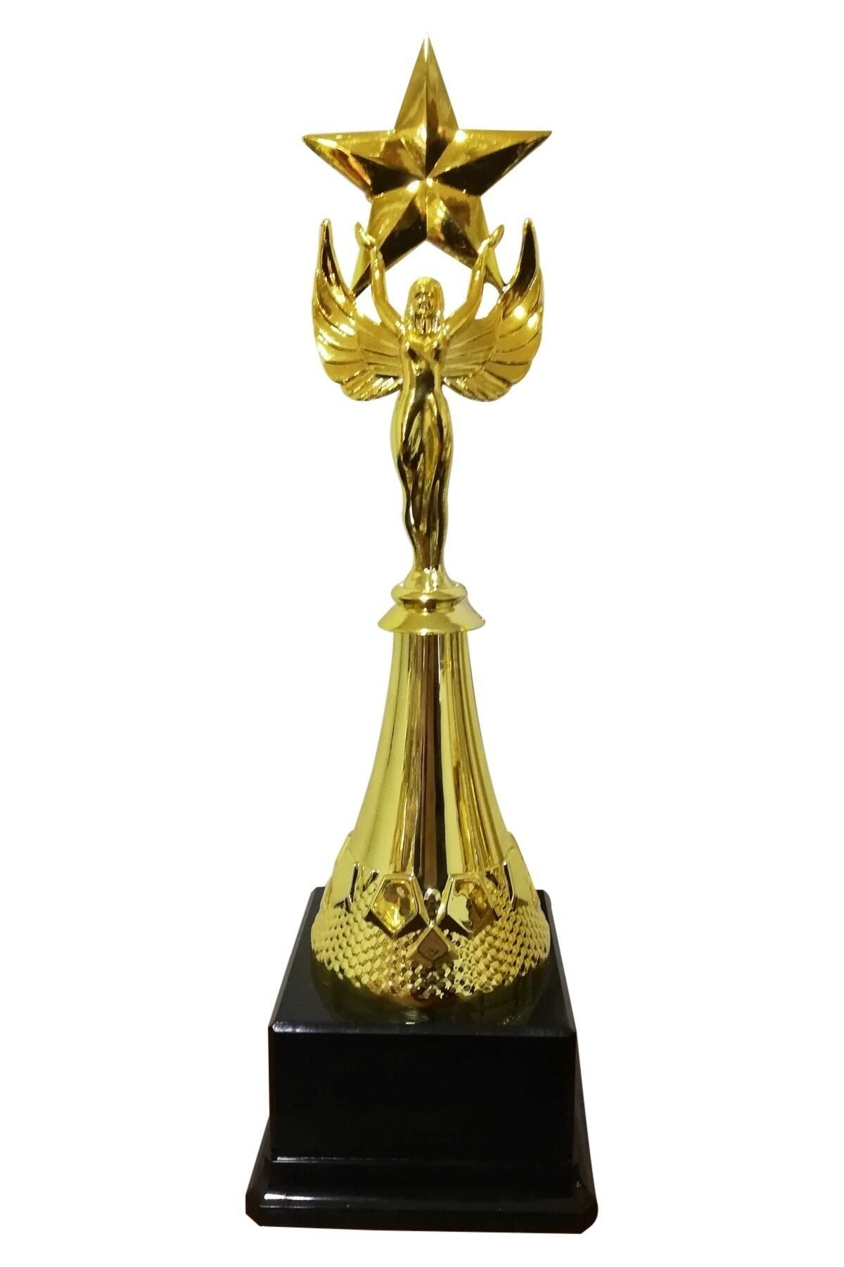 ASOS Melek Yıldız Figürlü Ödül Kupası - 36 Cm