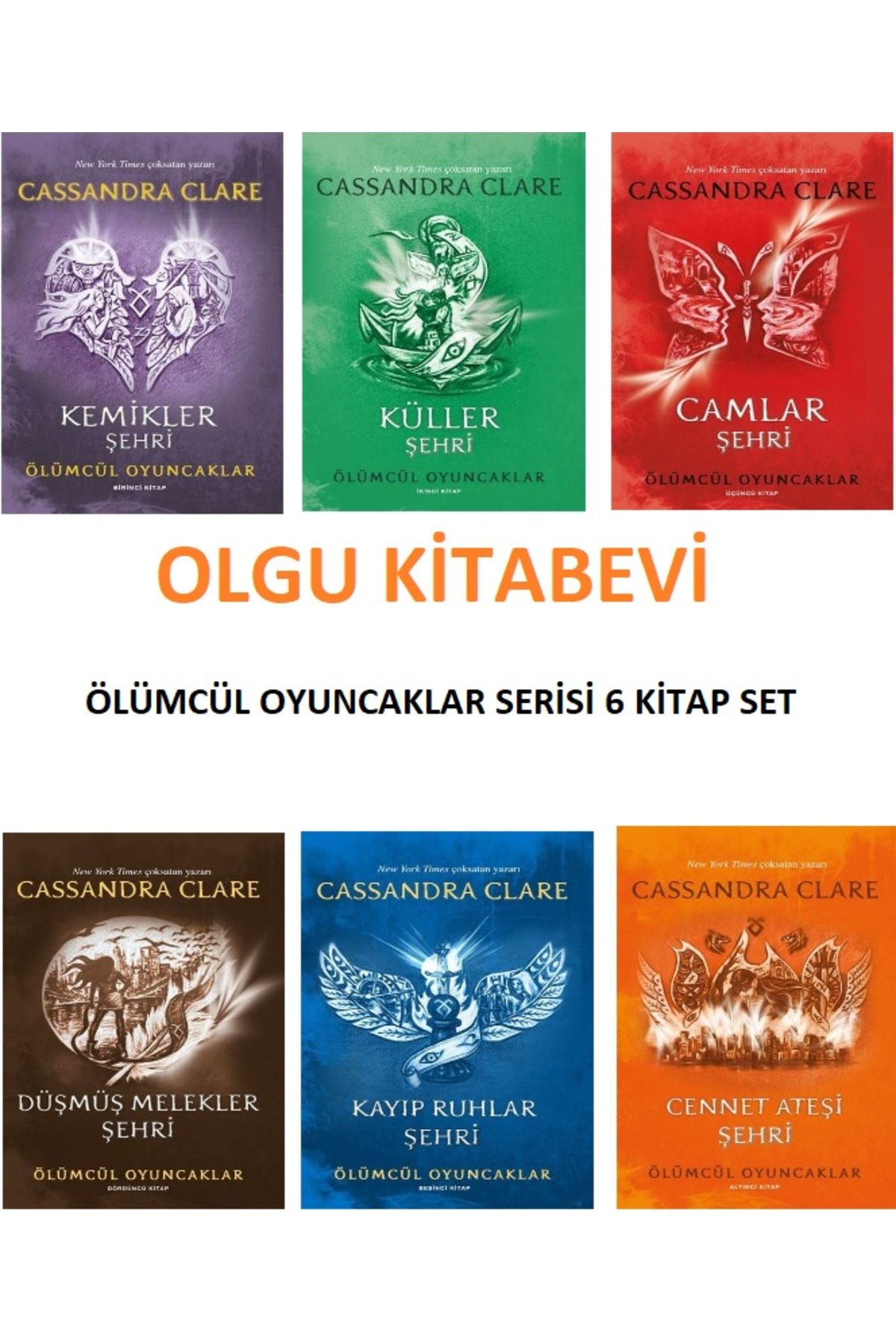 Artemis Yayınları Ölümcül Oyuncaklar /6 kitap set - ( yeni kapak ORJİNALKİTAP) Kemikler Şehri - Küller Şehri