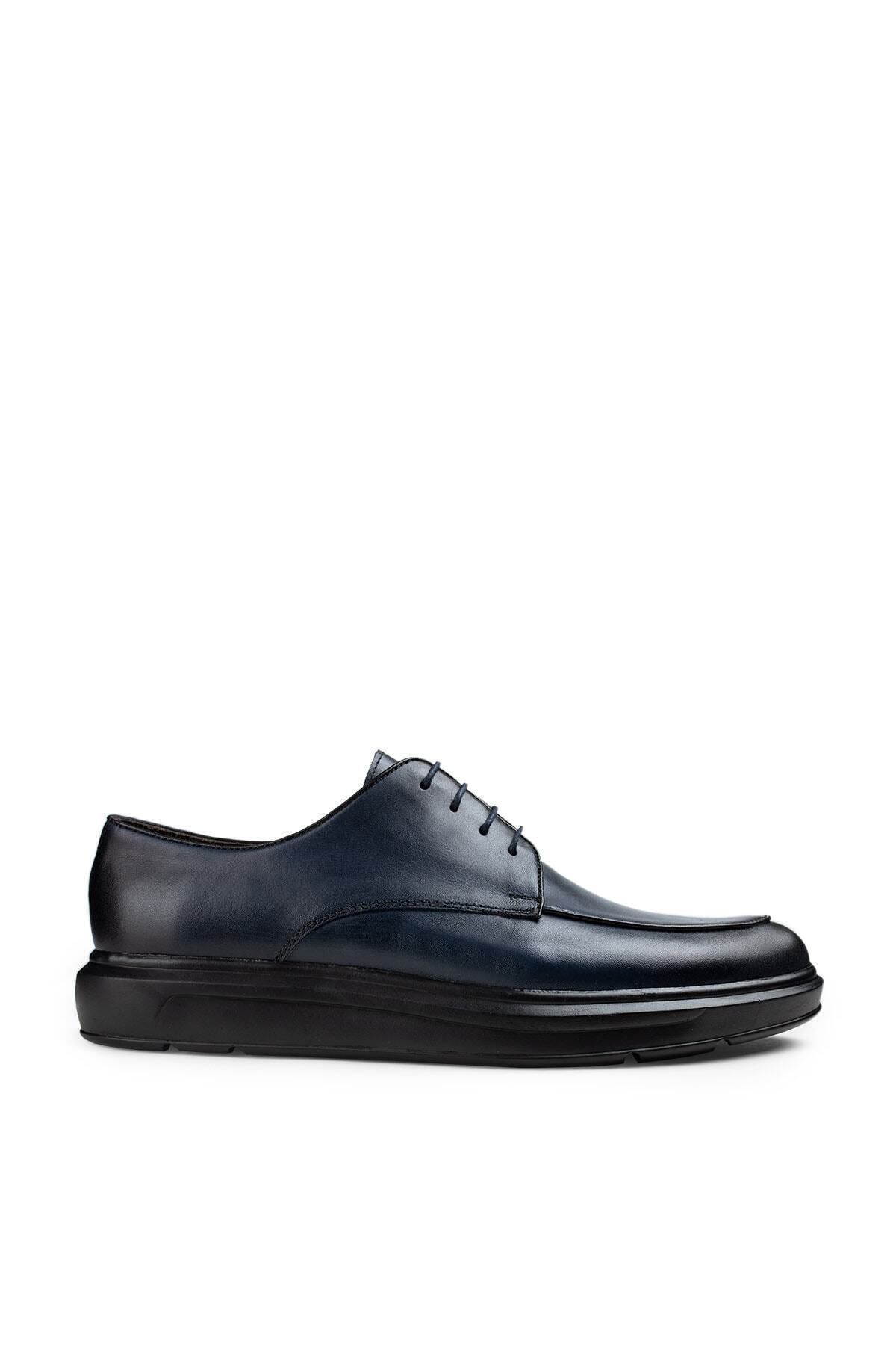 Deery Hakiki Deri Mavi Günlük Comfort Erkek Ayakkabı