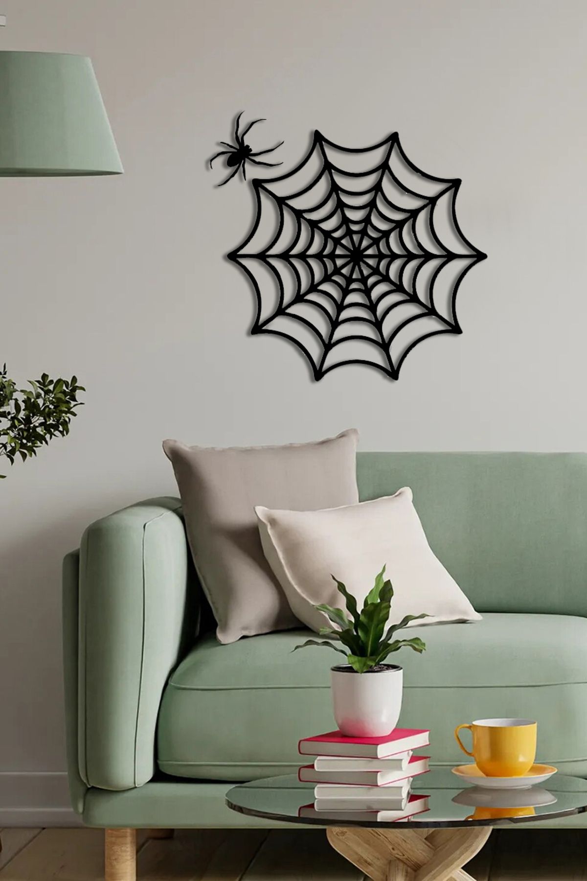 STARMOLL Örümcek Ağı Temalı Dekoratif 3d Duvar Tablo| Ahşap Poster Dekorasyon|duvar Sanatı |