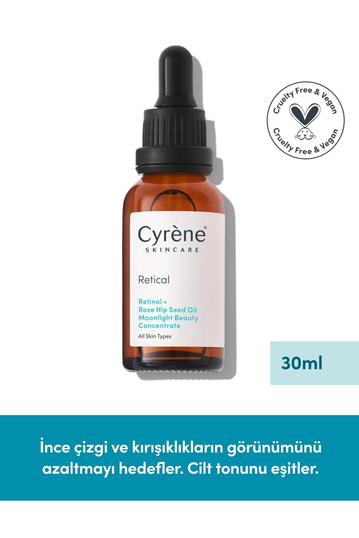 Cyrene Retinol Rose Hip Seed Oil Moonlight Beauty Concentrate