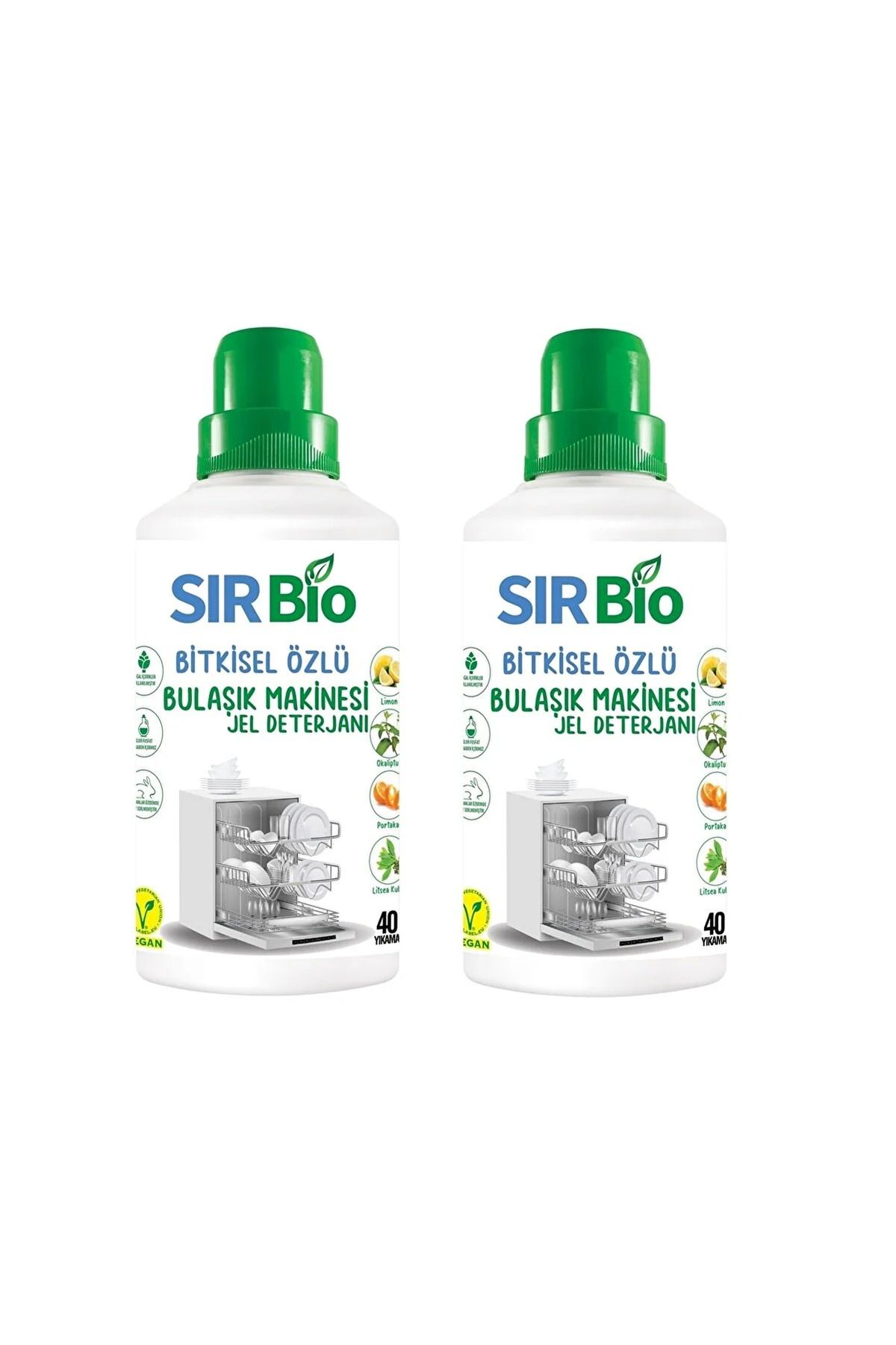 SIR Bio Bitkisel Özlü Bulaşık Makinesi Jel Deterjanı 1000 Ml X 2 Adet