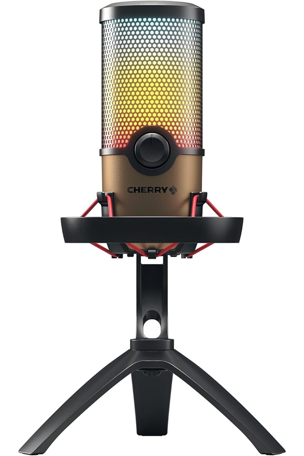 Cherry UM 9.0 PRO RGB Şok Montajlı USB Mikrofon Oyun, Yayın Akışı ve ASMR için İdeal