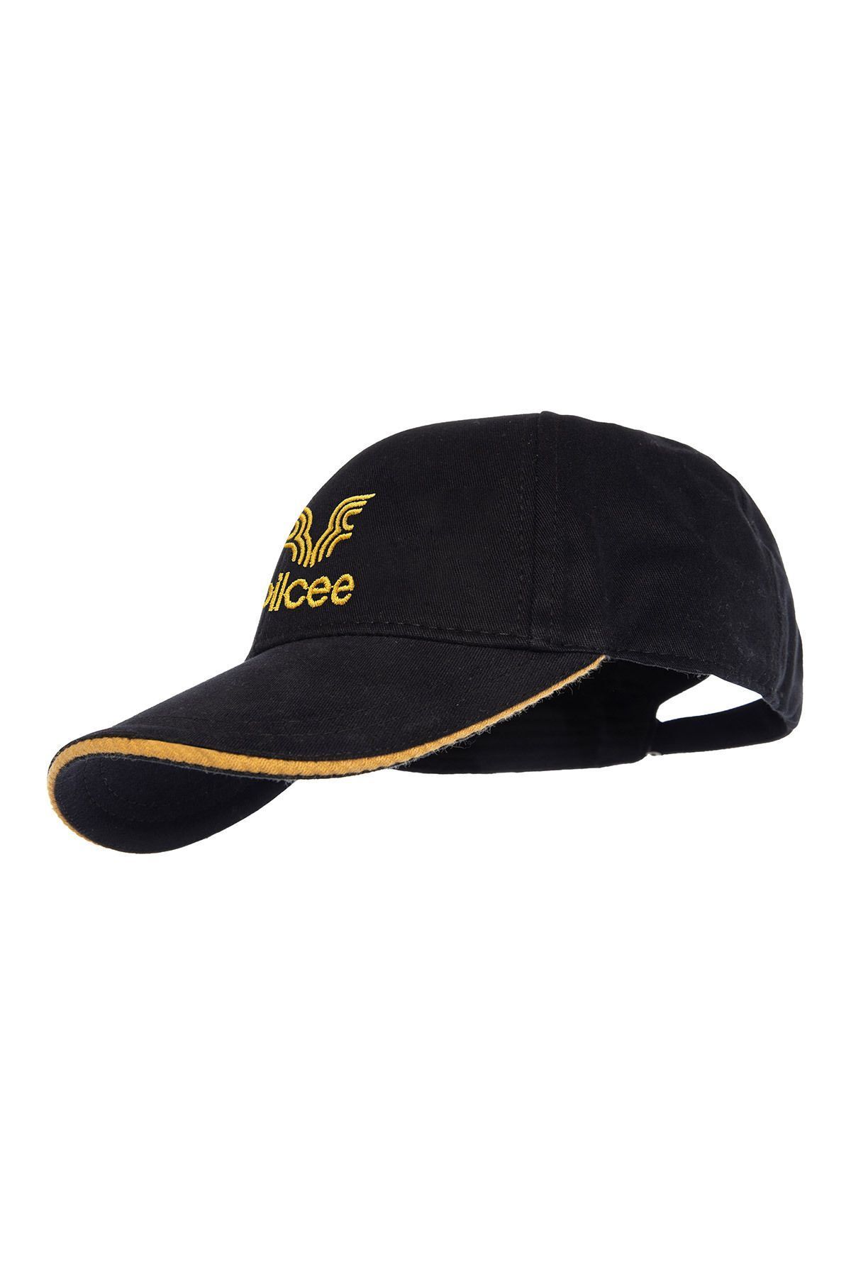 bilcee Unisex Sarı Şeritli Şapka 1591