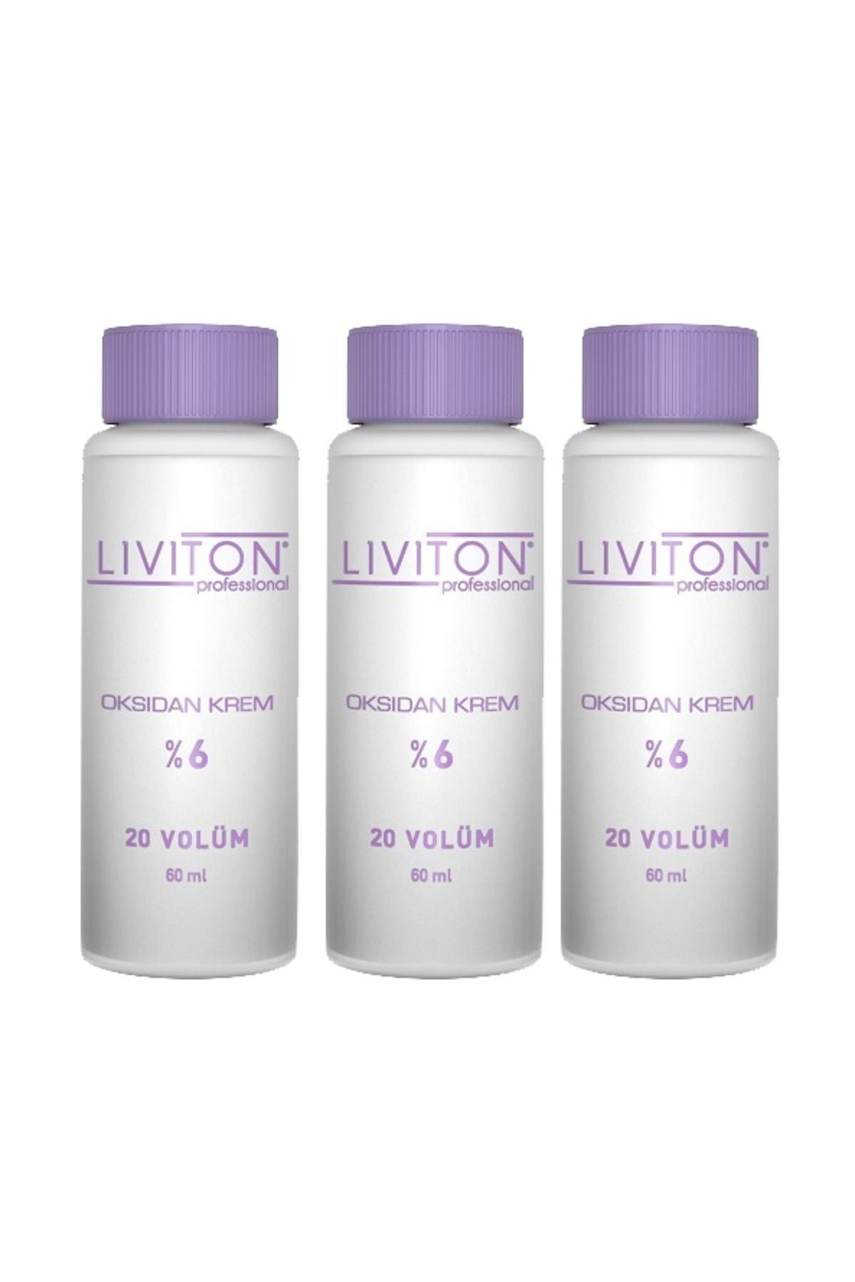 Liviton Professional Mini Oksidan Kremi %6 20 Volume Oksidan 3 Adet