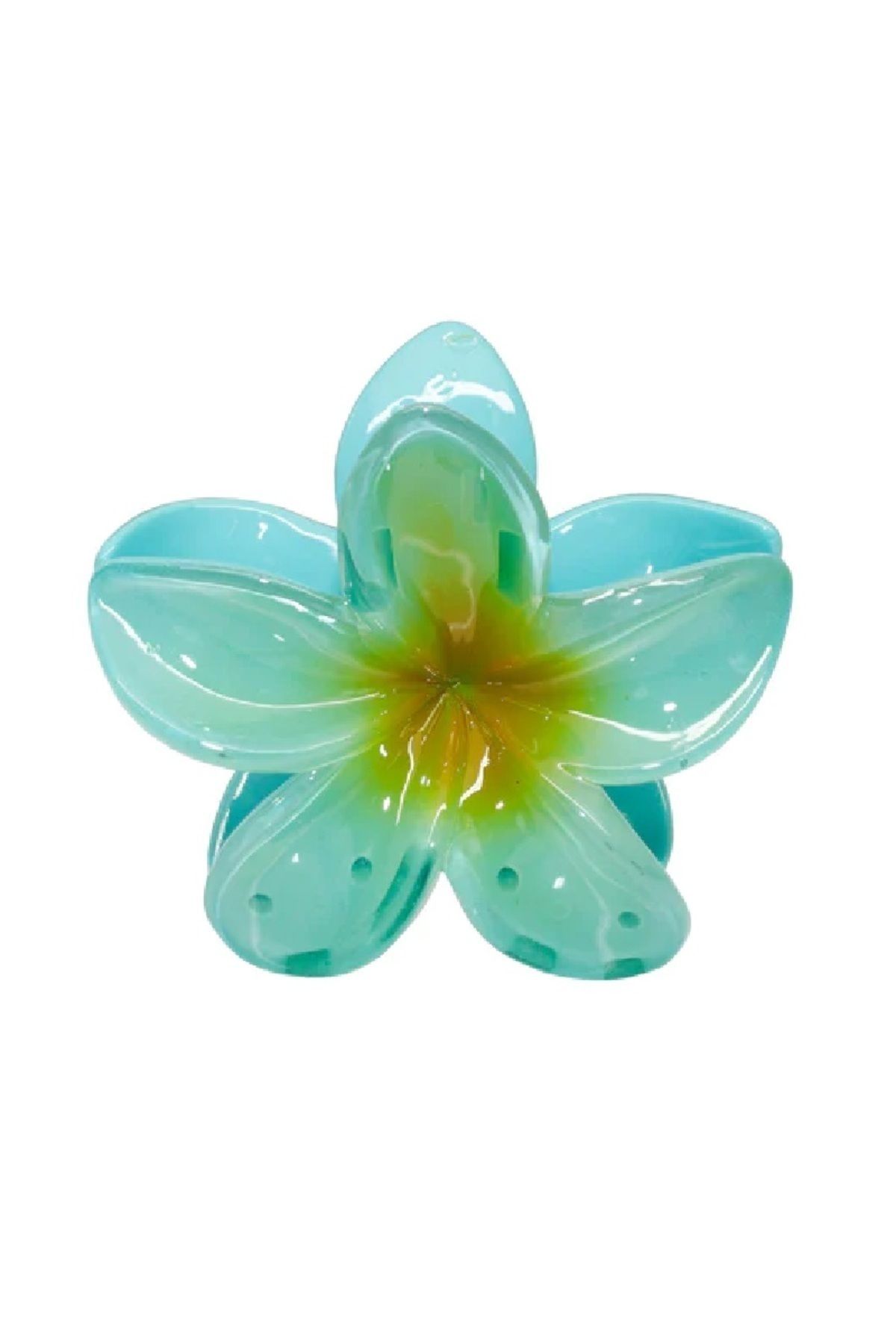 Roberta Lorenz Mavi Lotus Çiçeği Mandal Toka | Çiçek Toka | Aloha | Plumeria Kreasyonu 4 Al 3 Öde