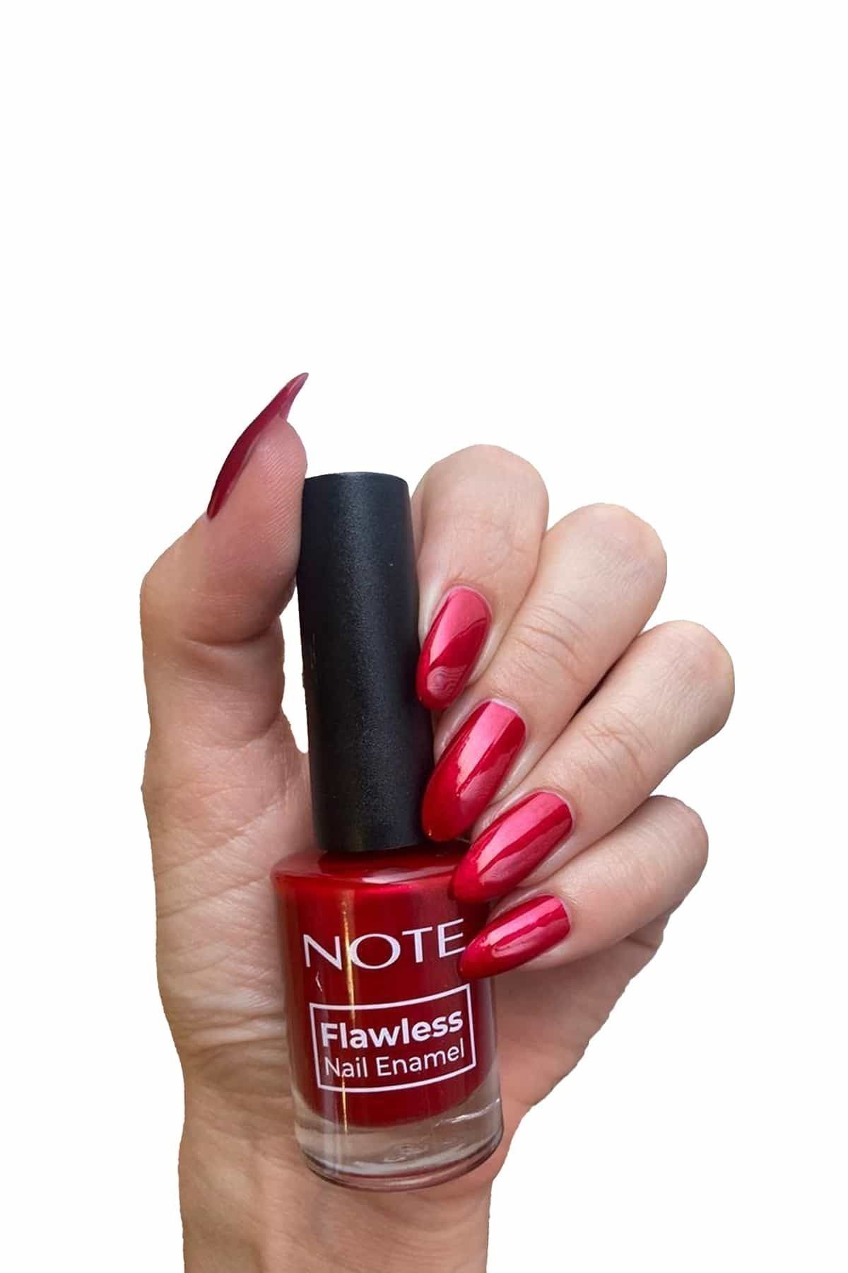 Note Cosmetics Nail Flawless Oje 34 Crazy Red - Kırmızı