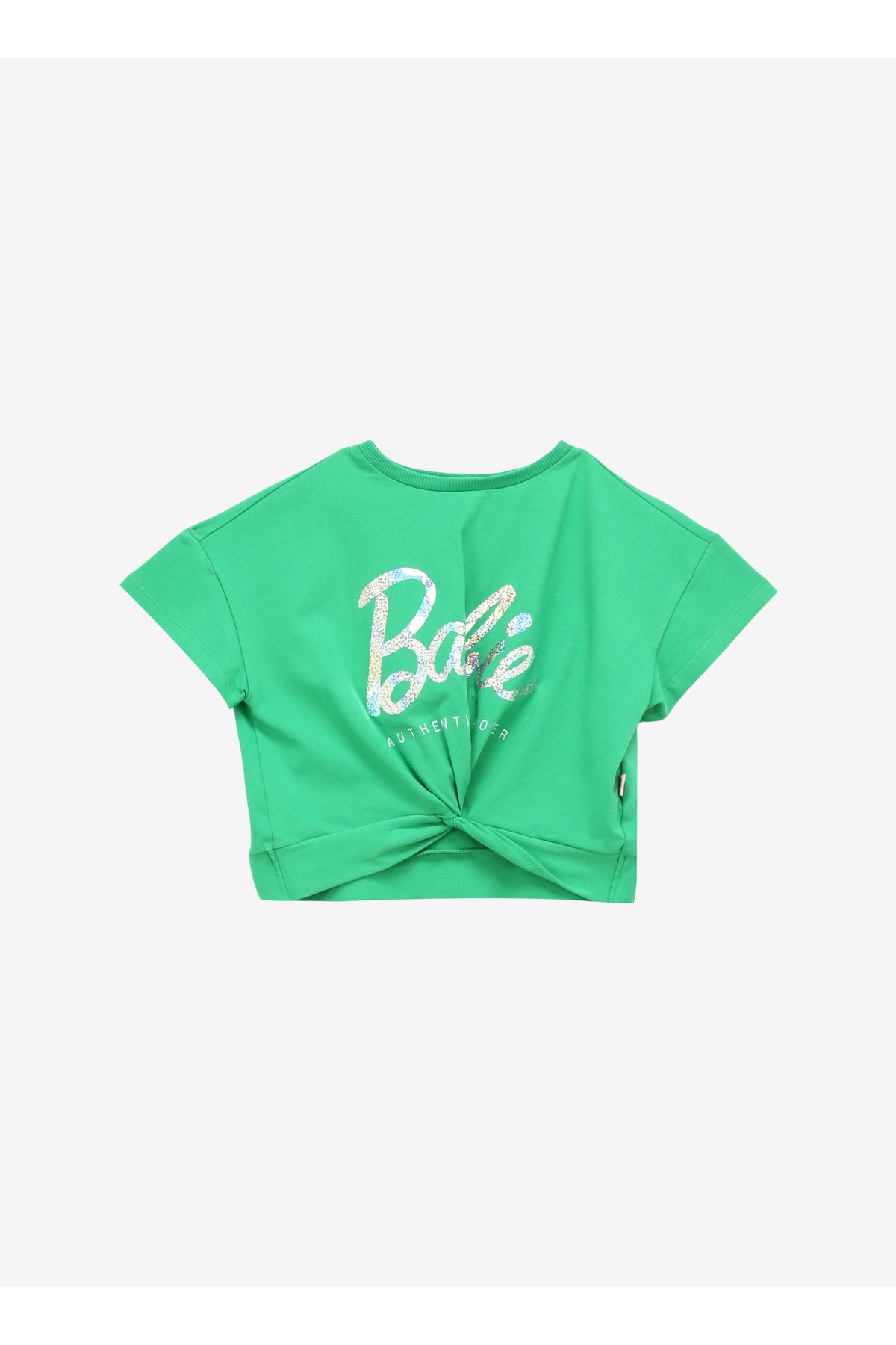 Barbie Varaklı Yeşil Kız Çocuk T-Shirt BRB4SG-TST6003