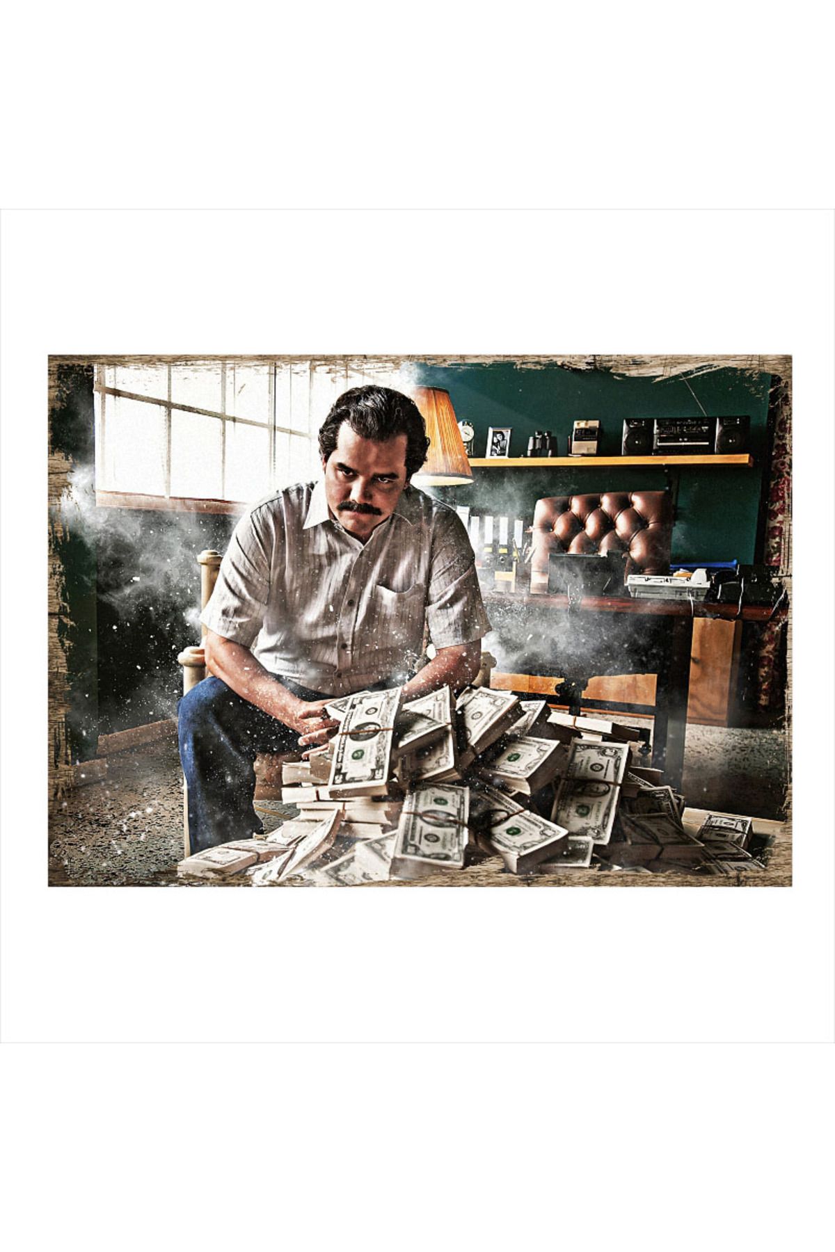 Tablomega Pablo Escobar - Narcos Hediyelik Mdf Tablo 18cm X 27cm
