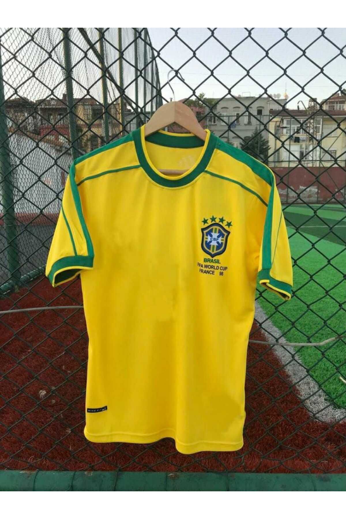 BYSPORTAKUS Brezilya Milli Takımı 98 Dünya Kupası Roberto Carlos Nostalji Forması