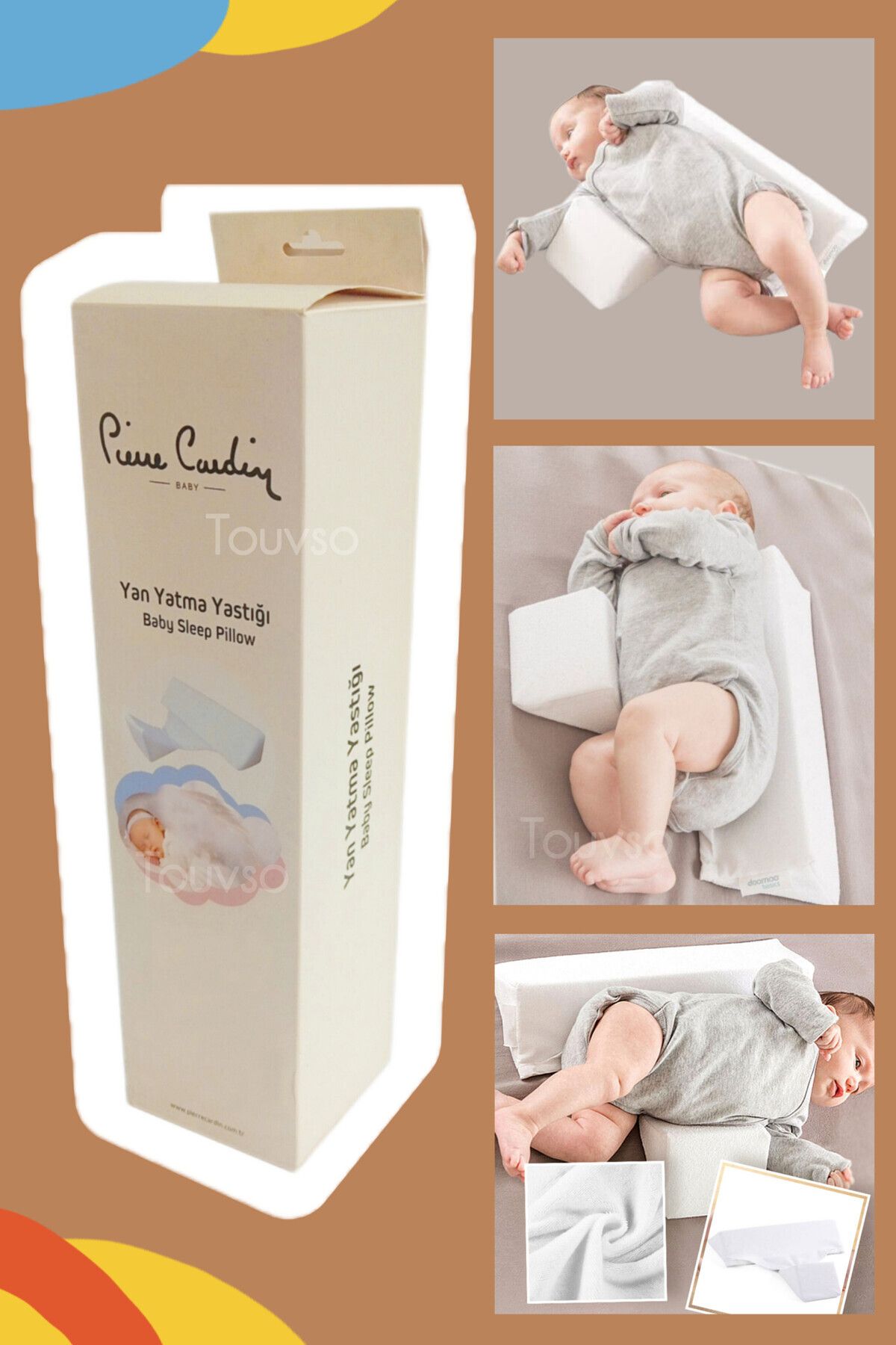 Pierre Cardin Bebek Güvenli Yan Yatış Yastığı, Boğulma Önleyici Yastık