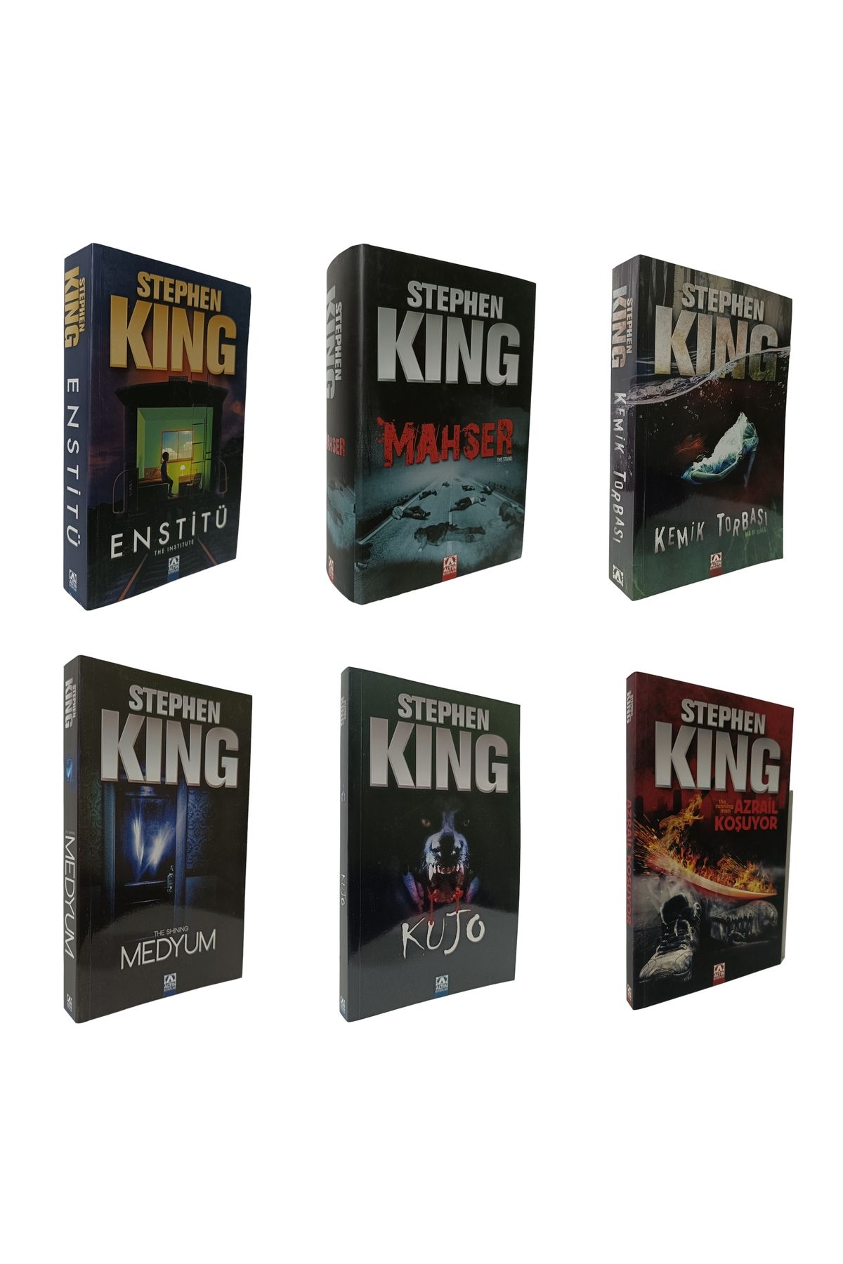 Altın Kitaplar Stephen King 6 Kitap Mahşer (Ciltli) Enstitü Kemik Torbası Medyum Kujo Azrail Koşuyor