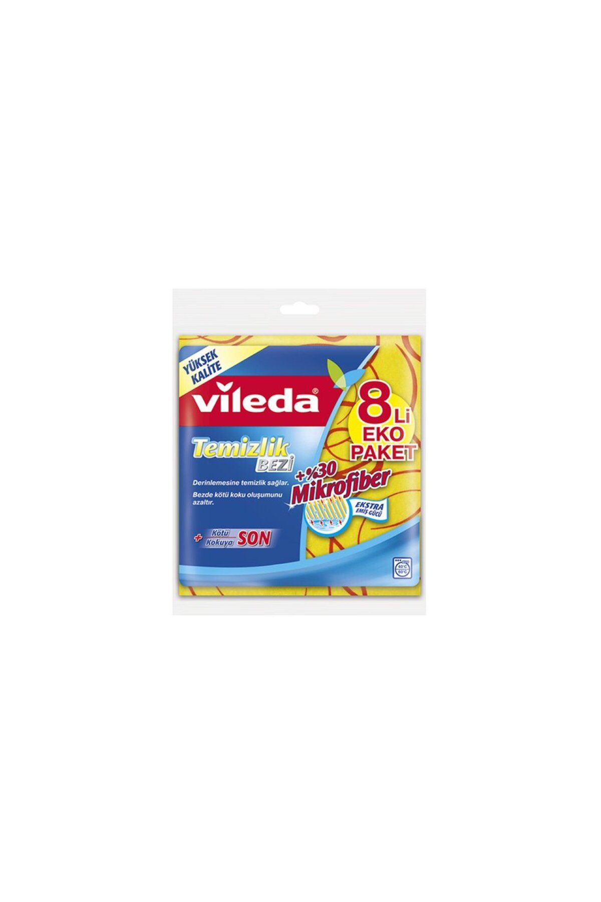 Vileda Temizlik Bezi %30 Mikrofiberli 8 Li