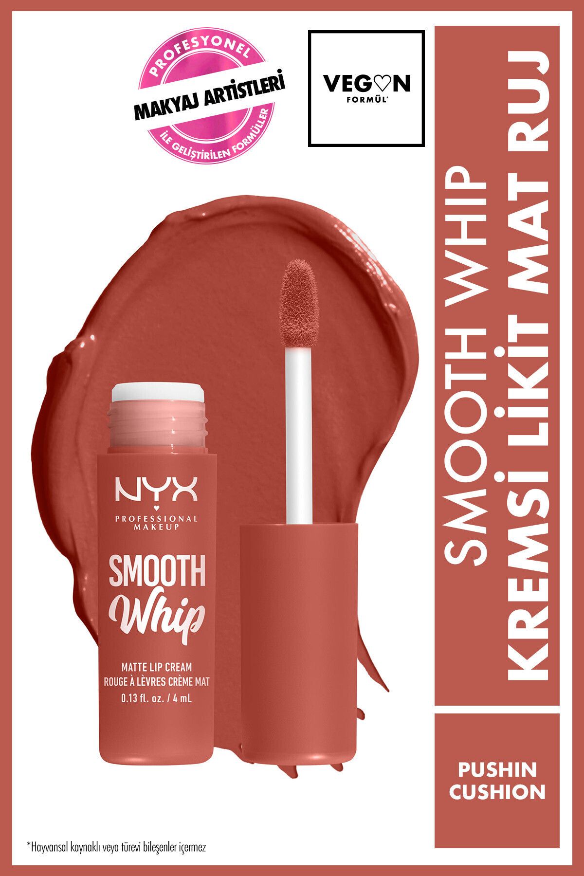 NYX Professional Makeup Smooth Whip Kremsi Likit Mat Ruj -pushin Cushion