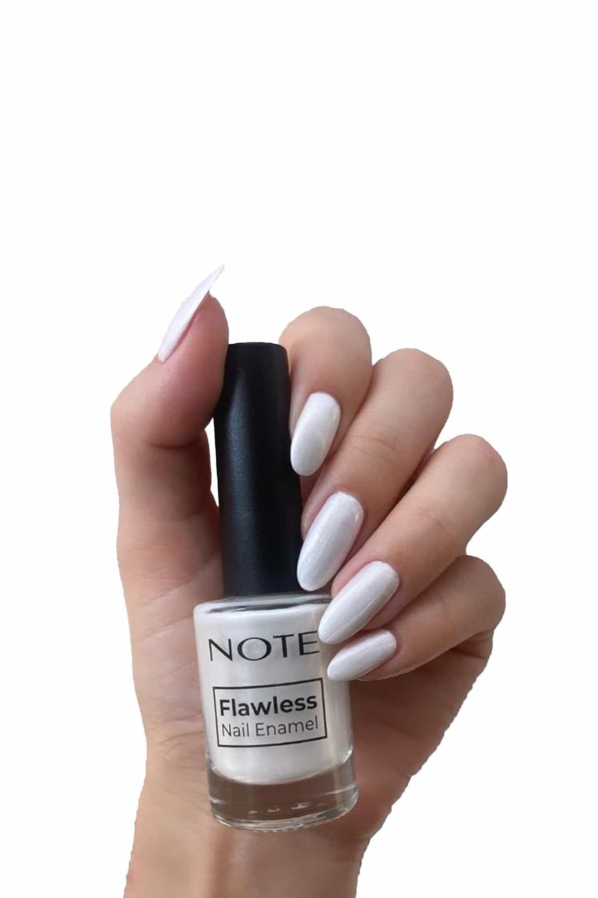 Note Cosmetics Nail Flawless Oje 43 Pearl -Beyaz
