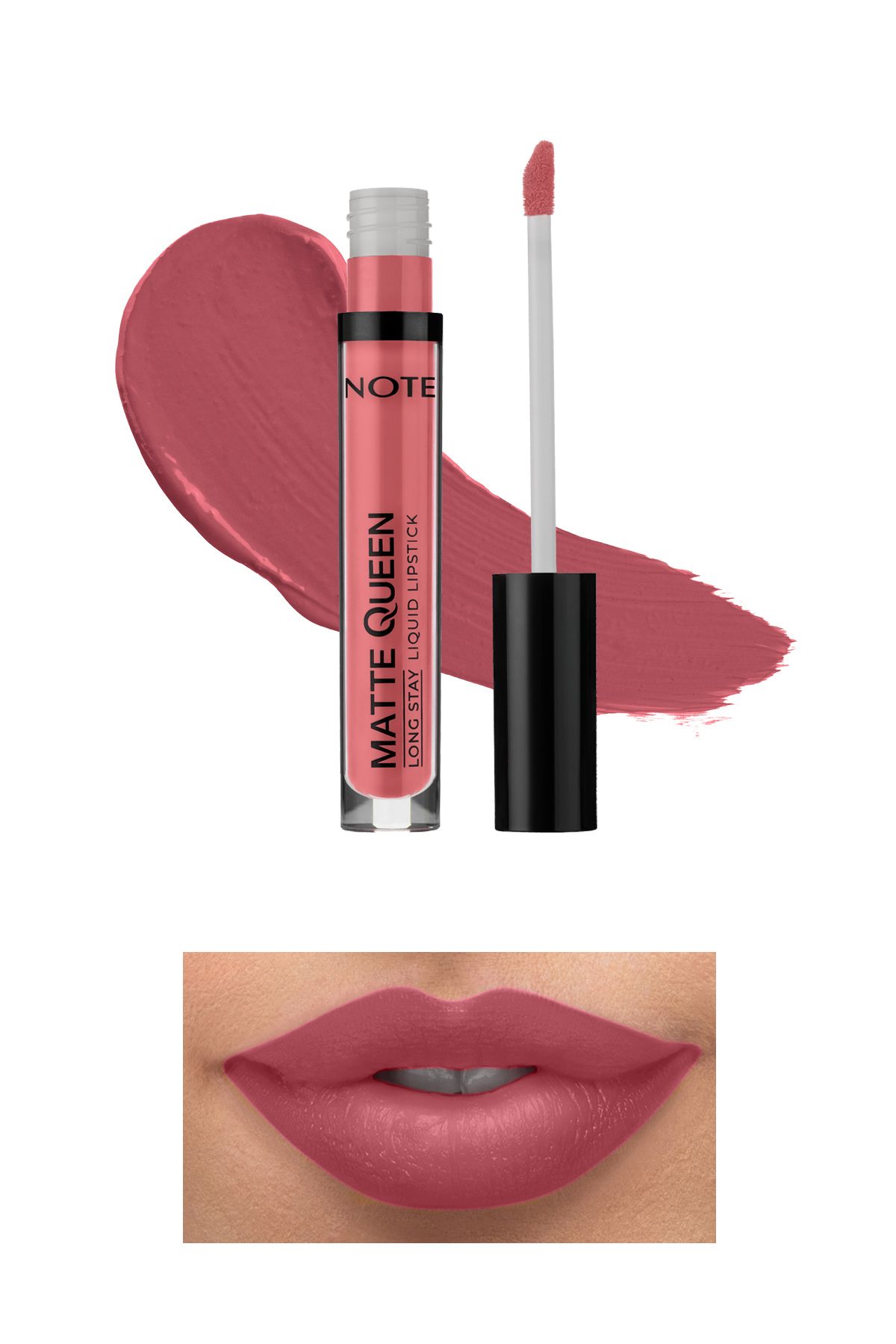 Note Cosmetics Matte Queen Lipstick Kalıcı Likit Ruj 07 Proud Pink - Pembe