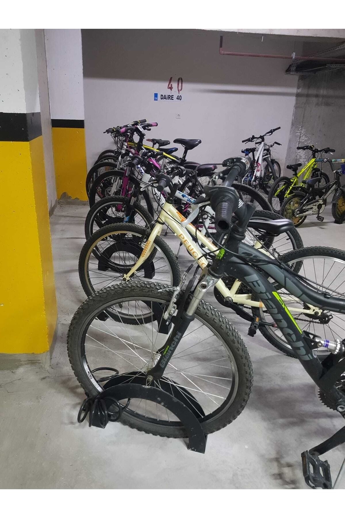 Svava Apartman Bisiklet Parkı - Metal Bisiklet Park Yeri, Park Demiri (SİYAH)