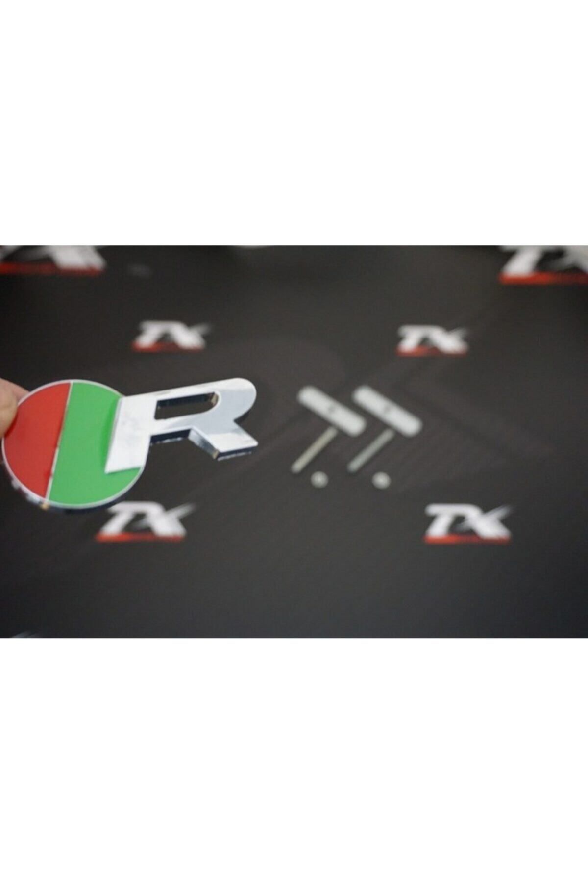 Jaguar Dk Tuning R Logo Ön Panjur Vidalı 3d Krom Metal Logo Amblem